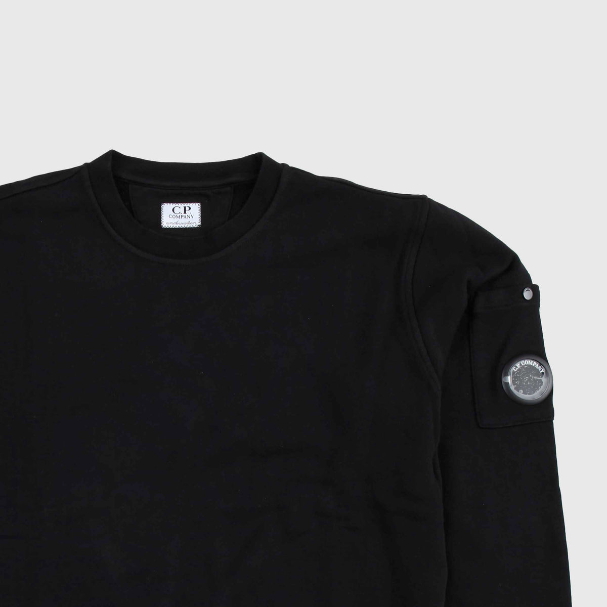 CP COMPANY Boys' Black T-Shirt with Pocket