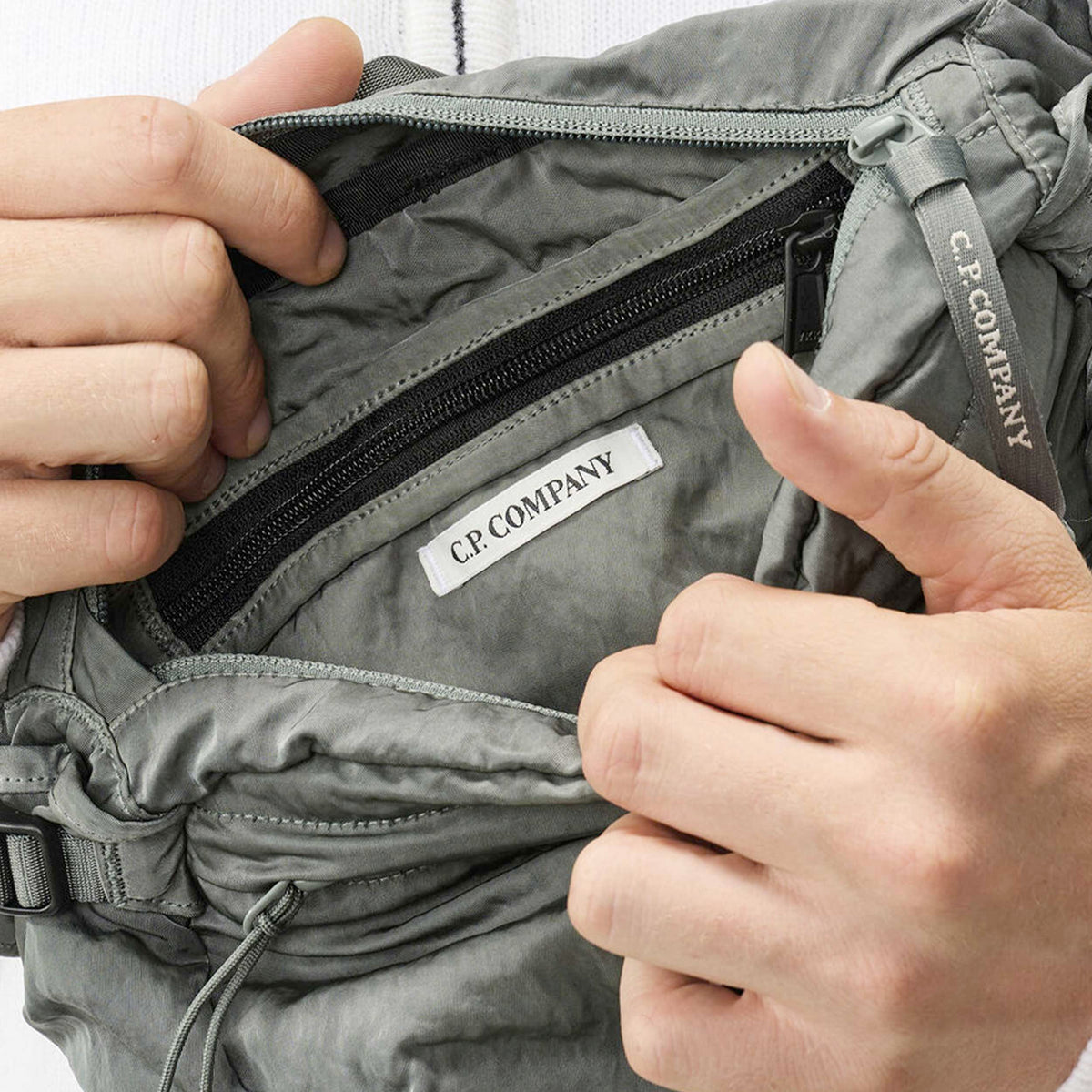 CP COMPANY Grey Crossbody Bag with Lens for Boys