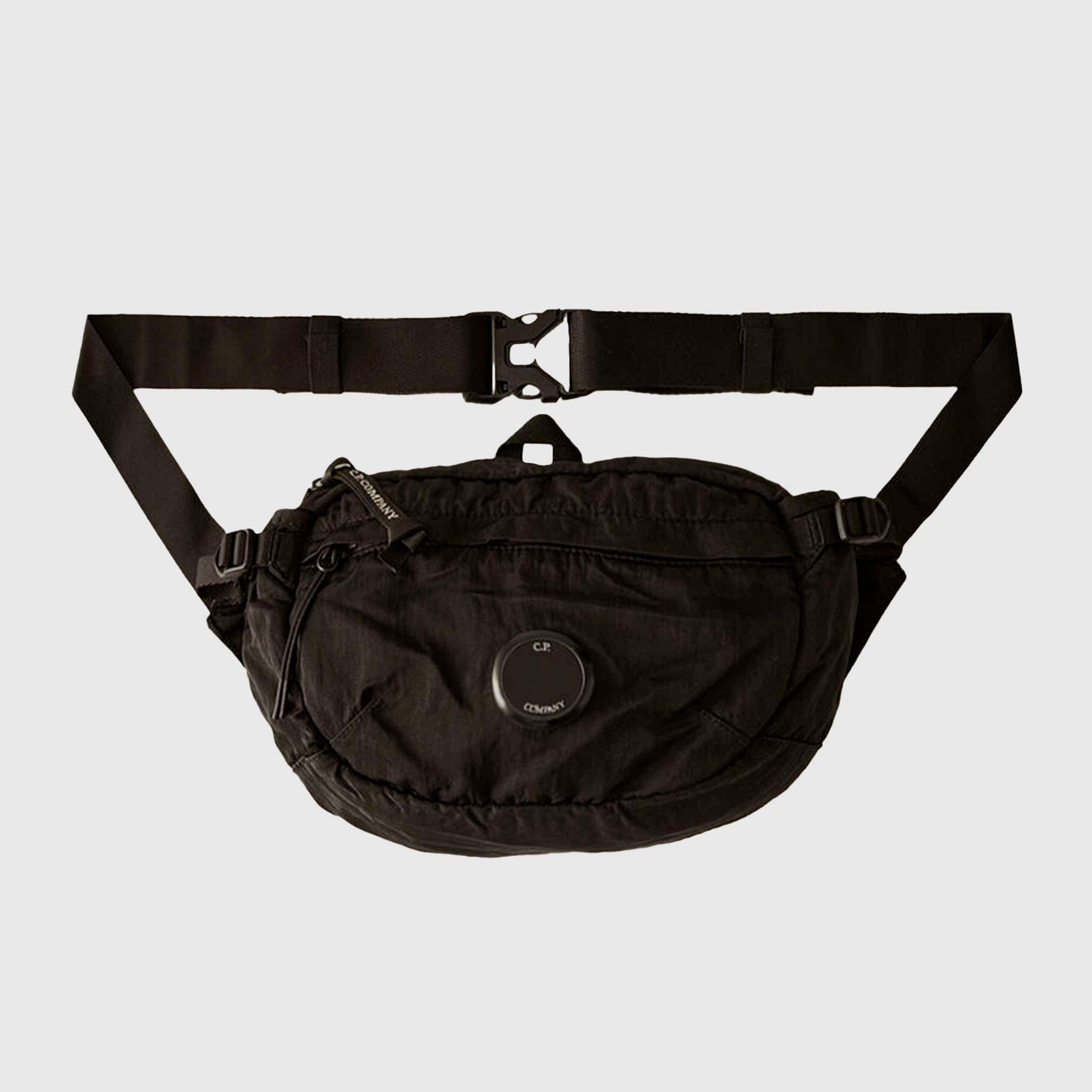 CP COMPANY Signed Black Lens Crossbody Belt Bag
