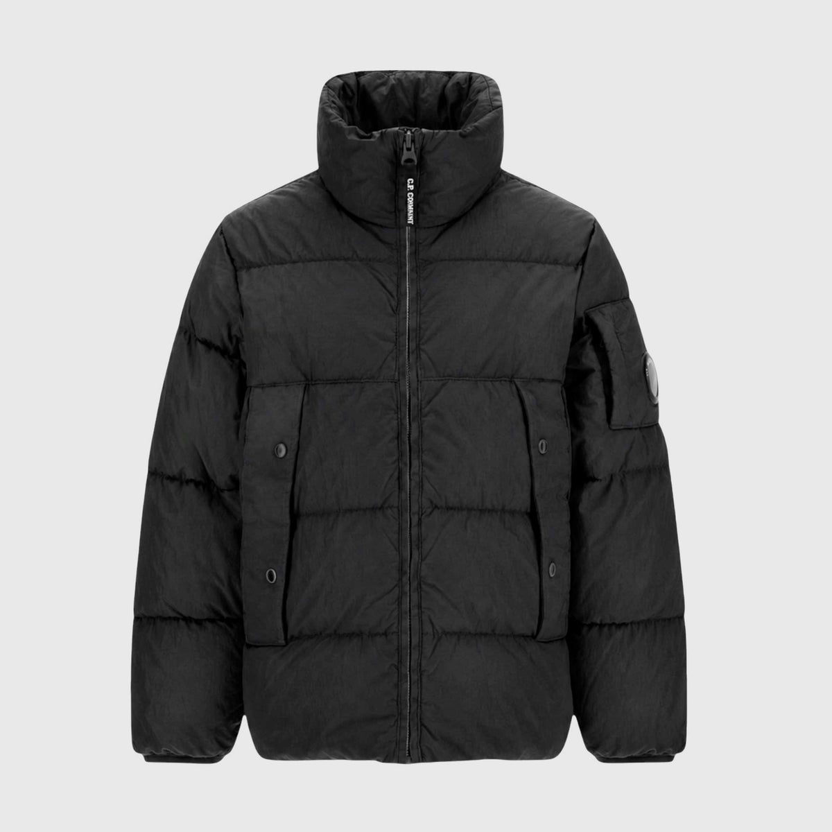 CP COMPANY Boys' High Neck Black Padded Jacket