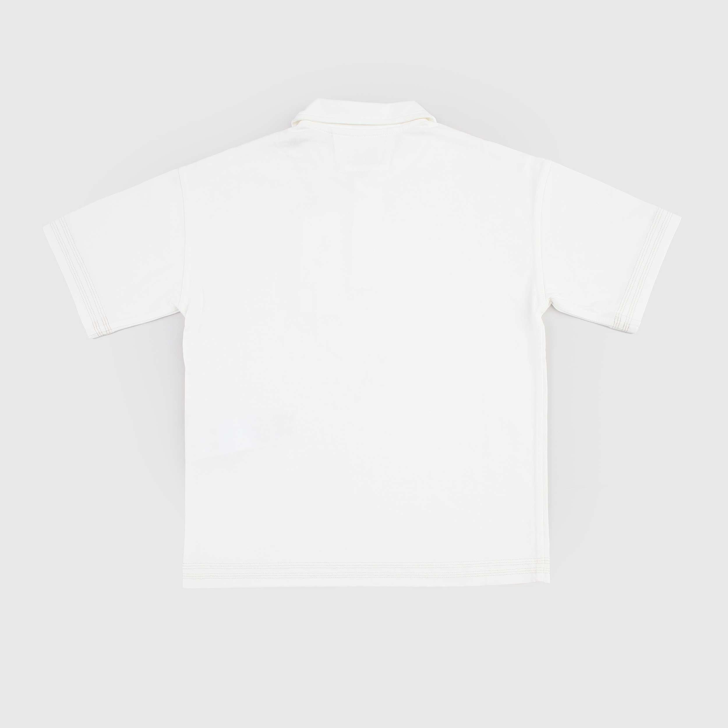 Polo Bianca Mezza Manica Firmata CP COMPANY