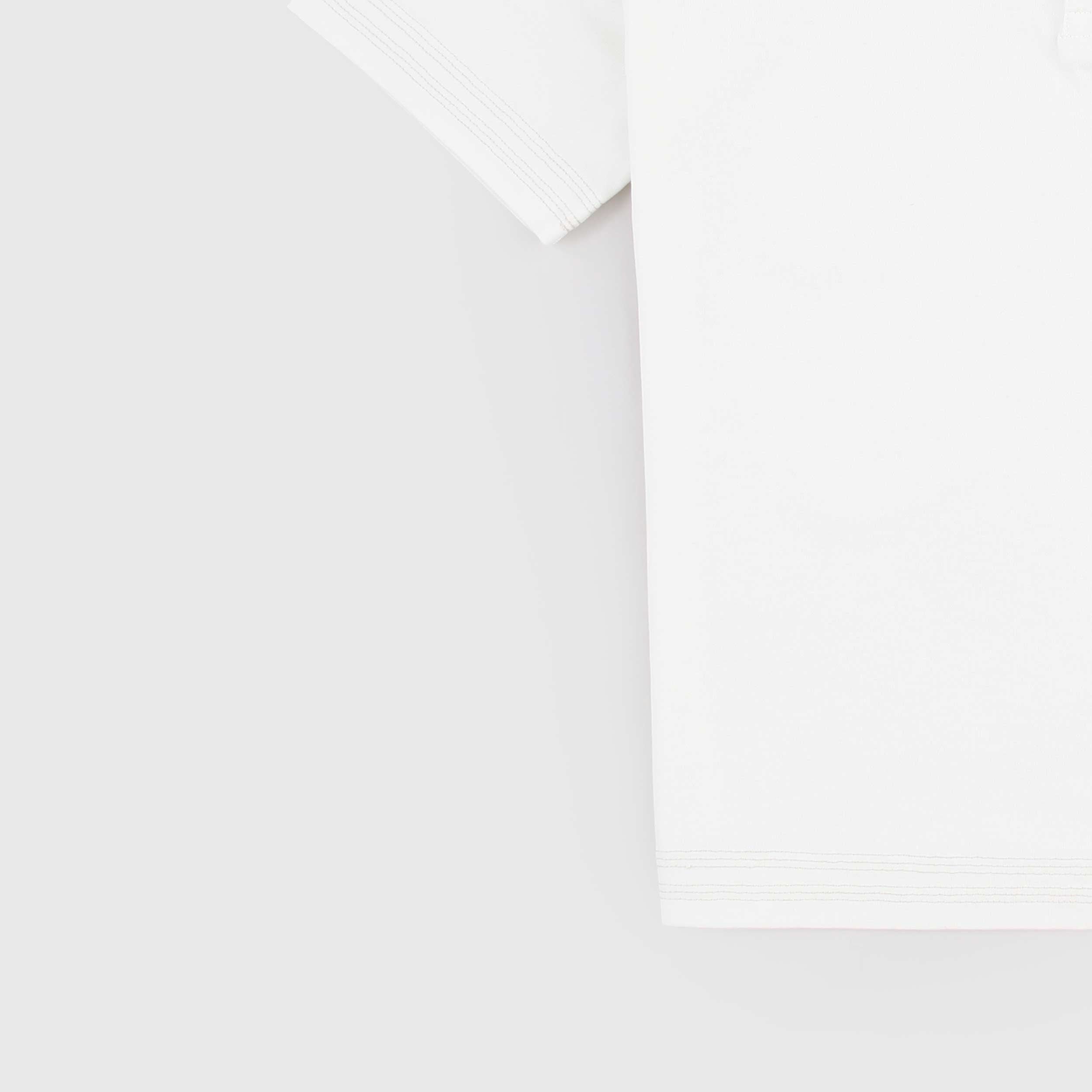 Polo Bianca Mezza Manica Firmata CP COMPANY