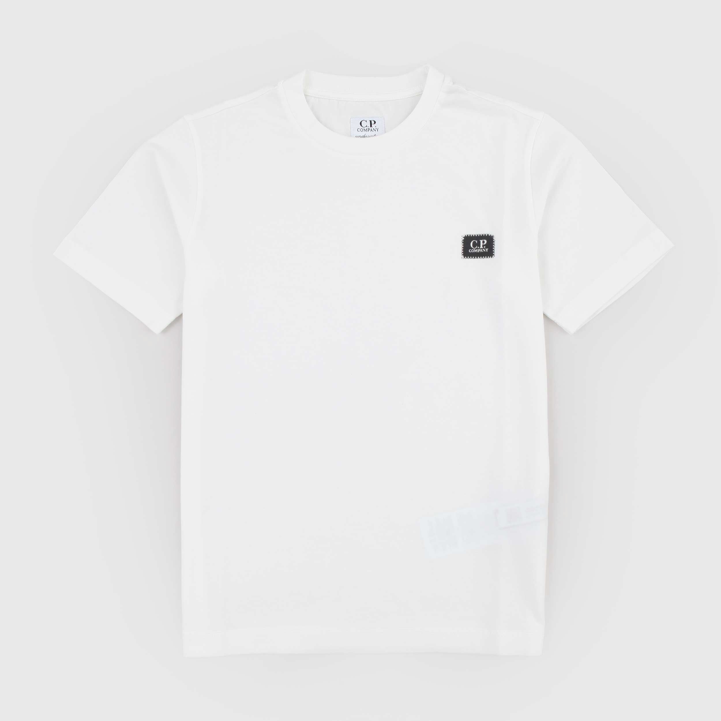 T-shirt con Targhetta Iconica Firmata CP COMPANY