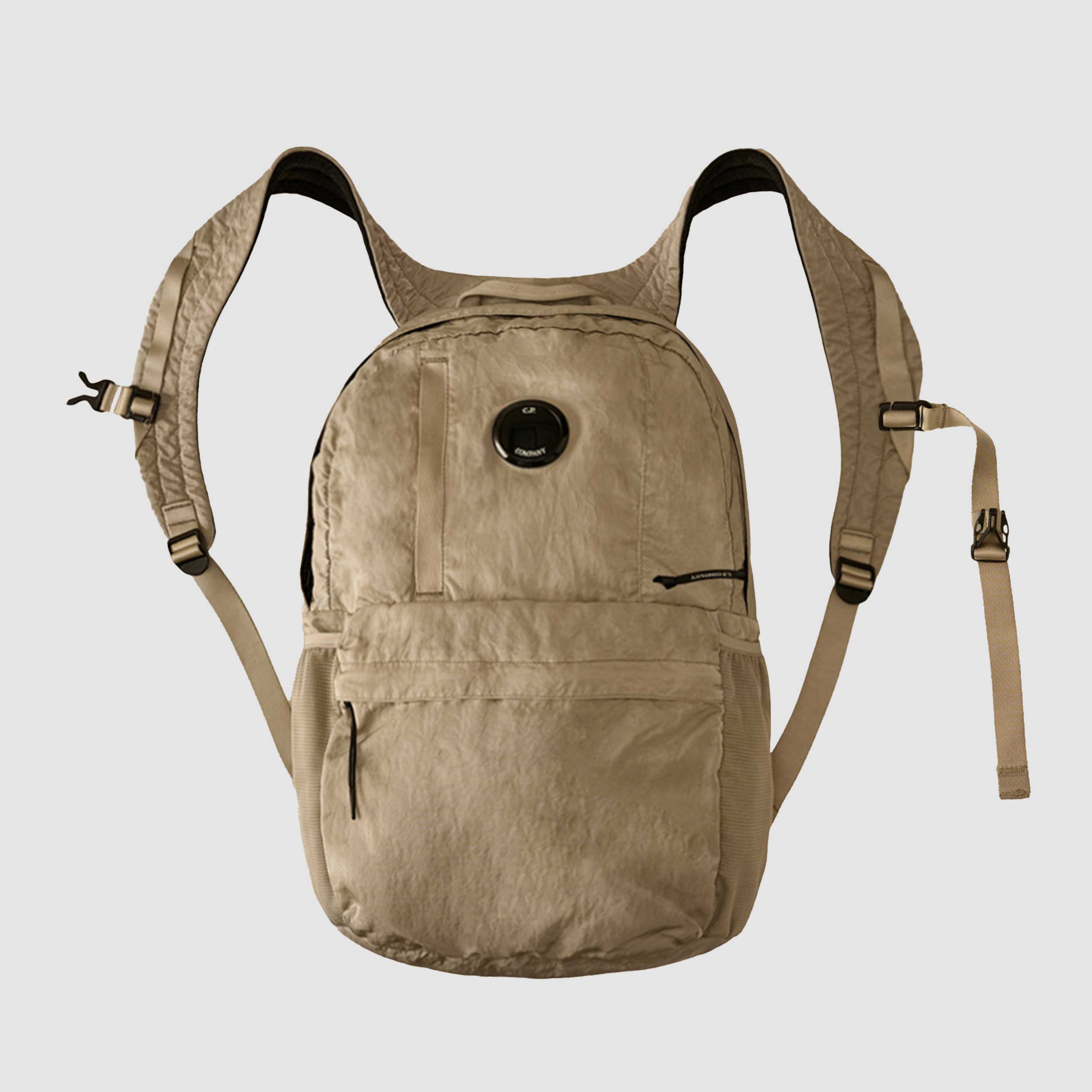 Zaino Beige Tessuto Multifilamento Firmato CP COMPANY