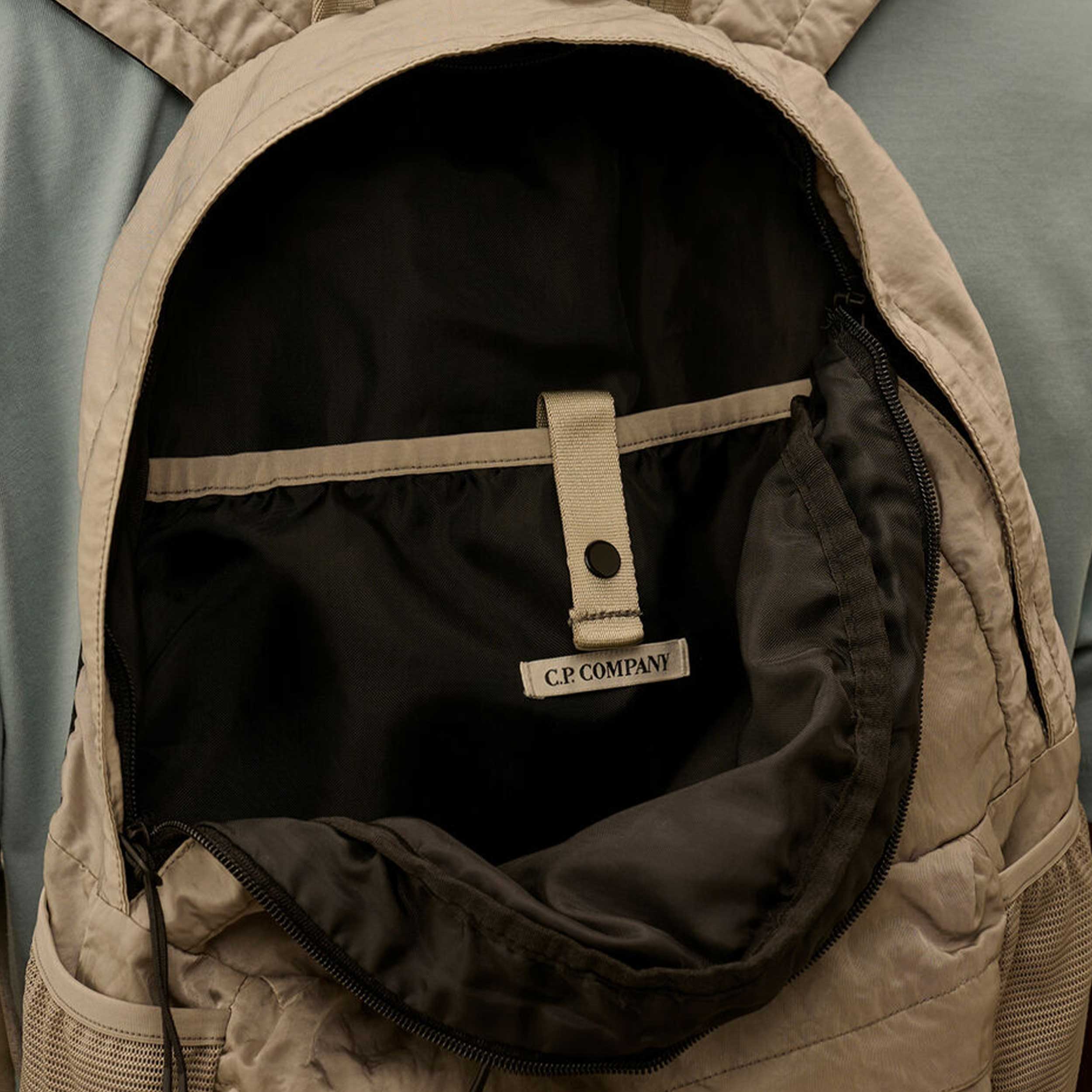 CP COMPANY Signed Beige Multifilament Fabric Backpack