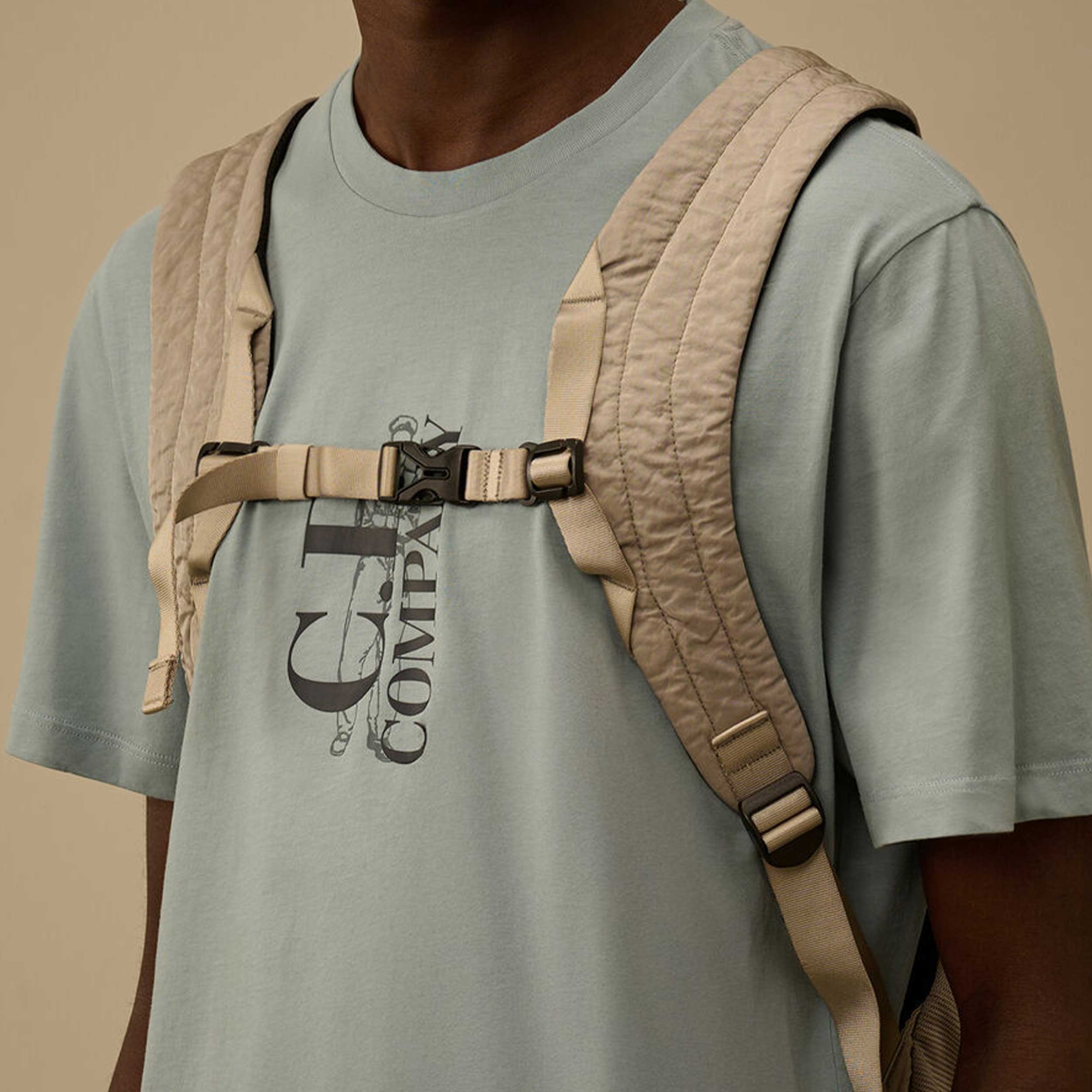 CP COMPANY Signed Beige Multifilament Fabric Backpack