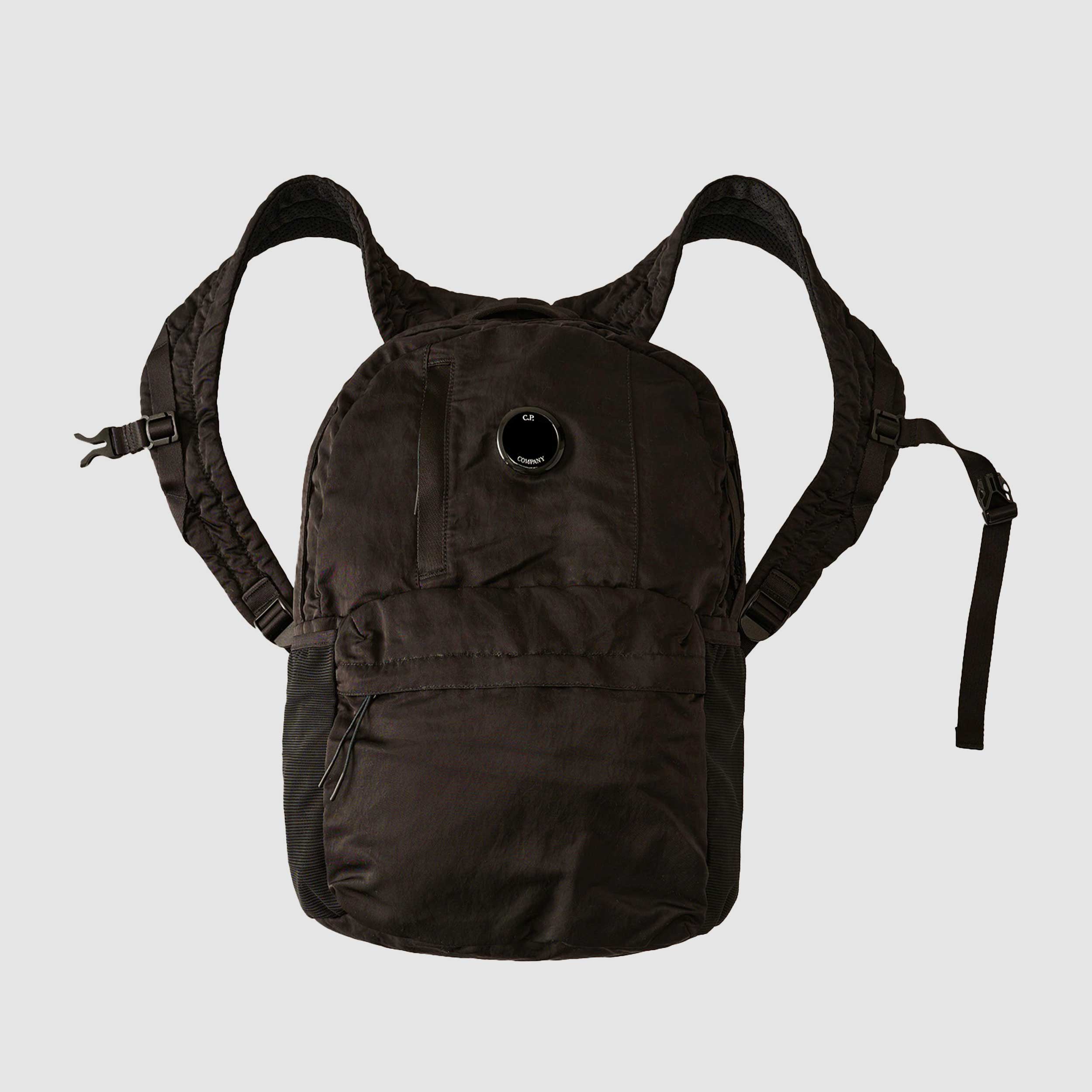 Zaino Nero Tessuto Multifilamento Firmato CP COMPANY