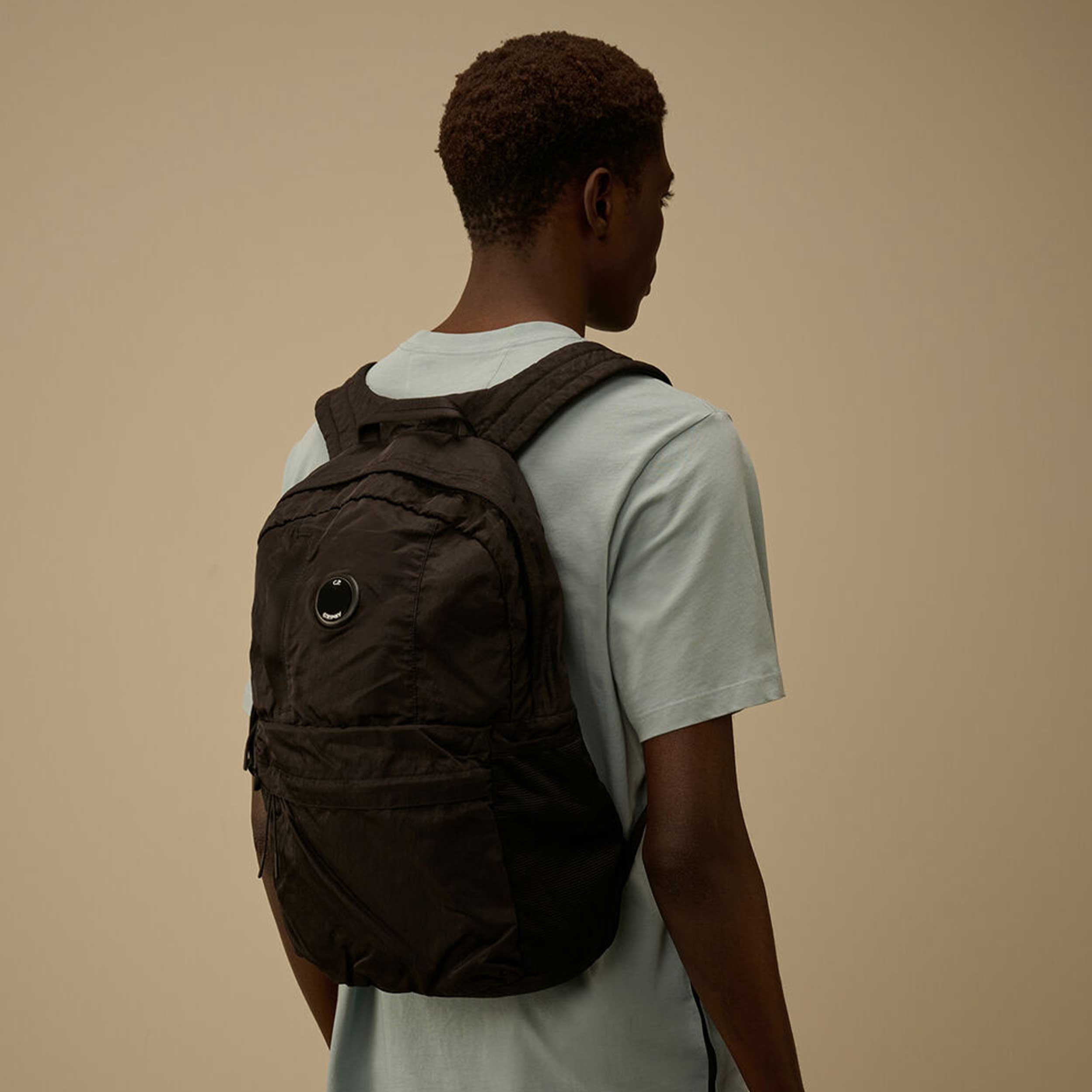 CP COMPANY Black Multifilament Fabric Backpack