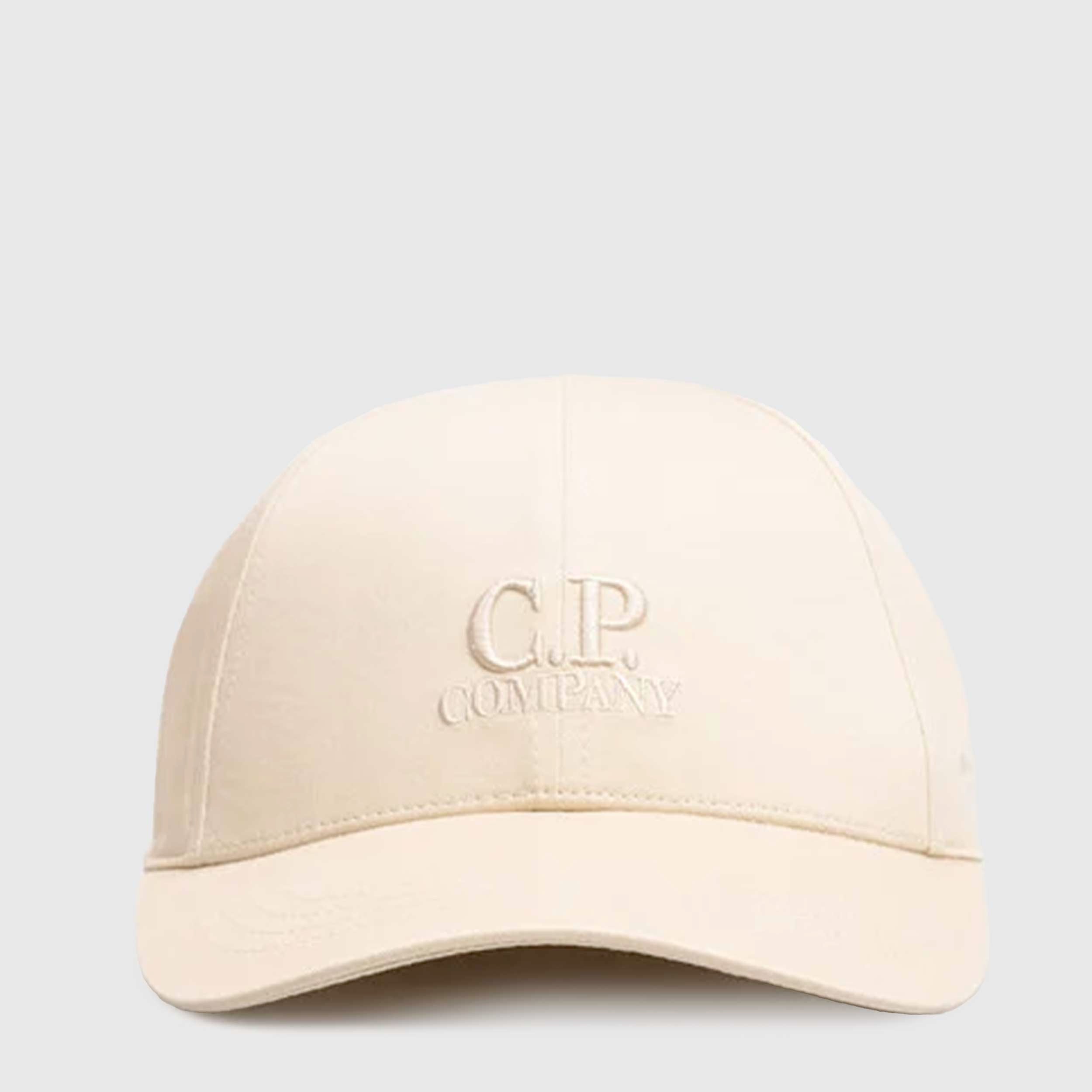 Cappello Beige CHROME-R GOGGLE Firmato CP COMPANY