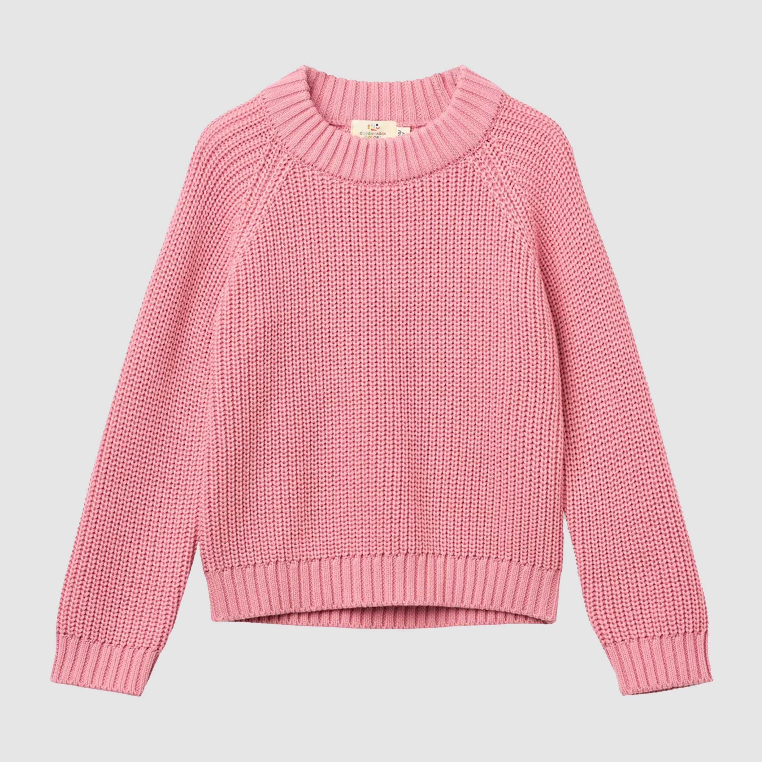 Maglioncino Rosa in Cotone per Bambina by COPENAGHEN COLORS