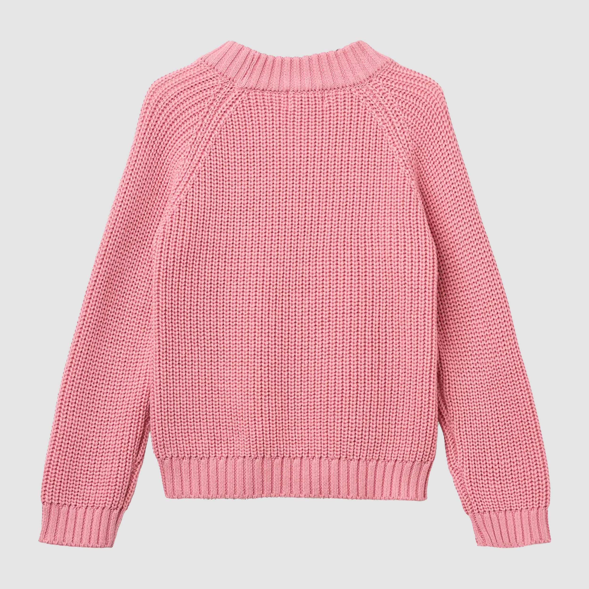 Maglioncino Rosa in Cotone per Bambina by COPENAGHEN COLORS