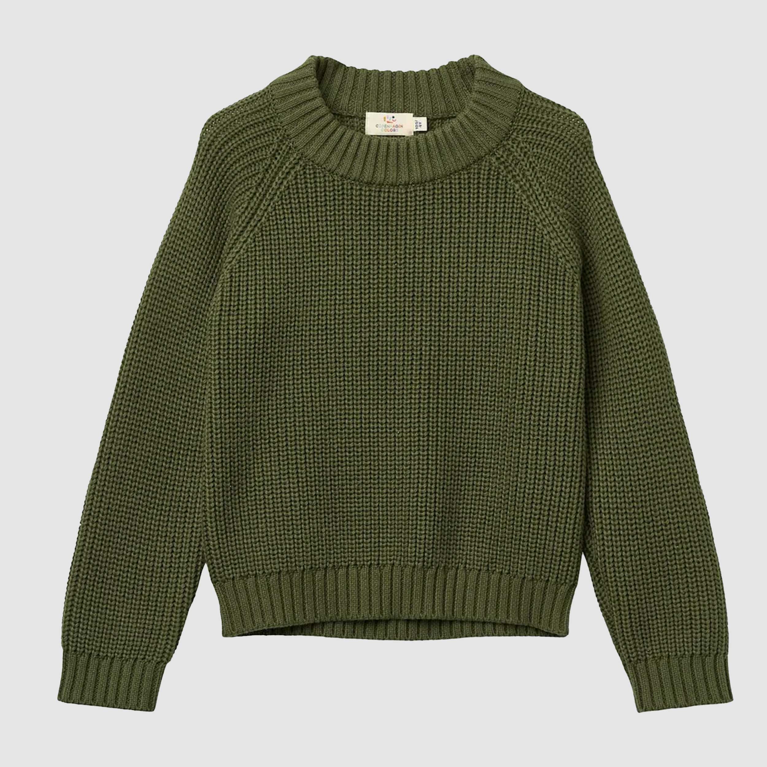 Maglioncino Verde in Cotone per Bambini by COPENAGHEN COLORS
