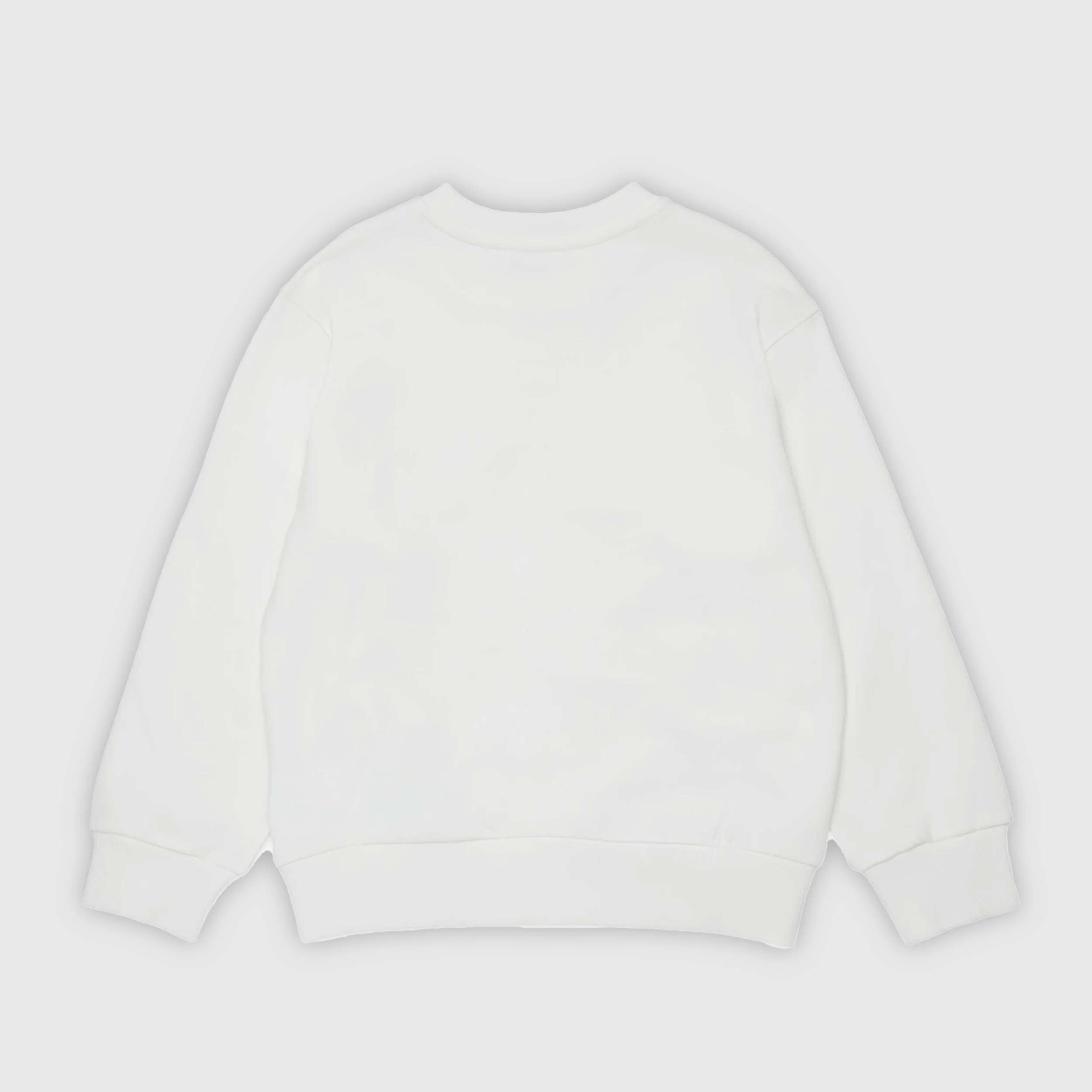 Felpa Girocollo Bianca Minimal Firmata DIESEL