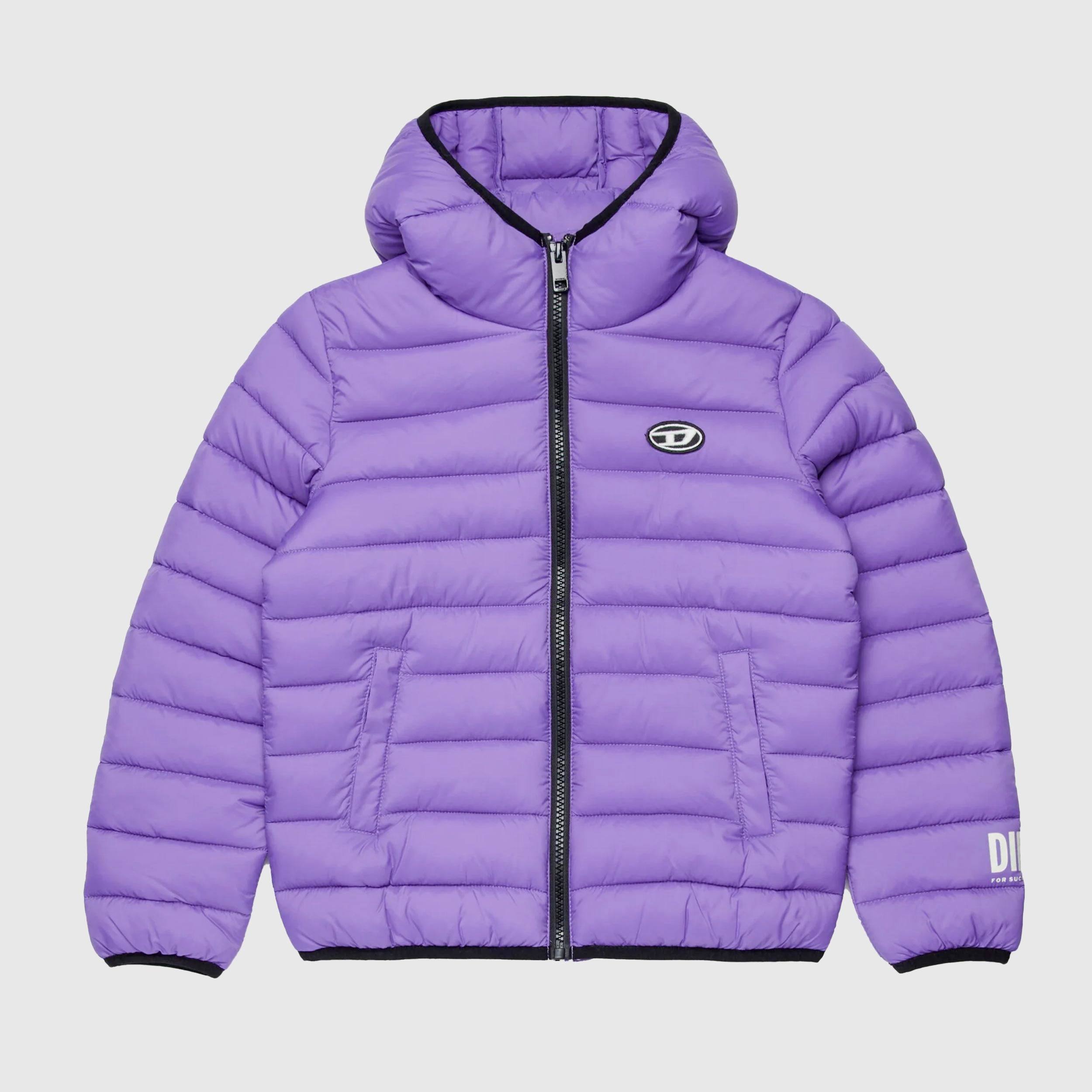 Giubbino Viola con Cappuccio Firmato DIESEL