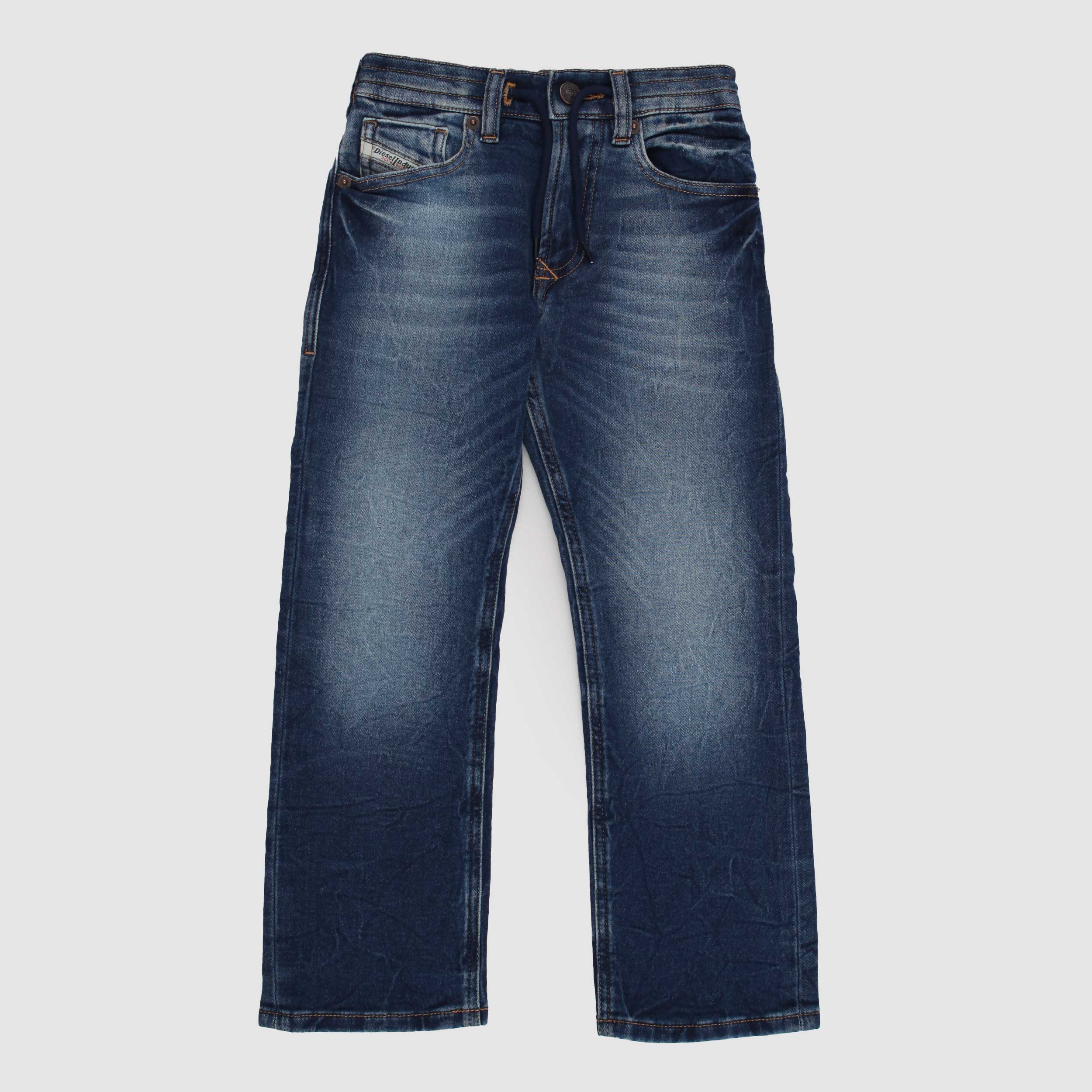 Five Pocket Blue Jeans with Elastic Waist for Boy by DIESEL