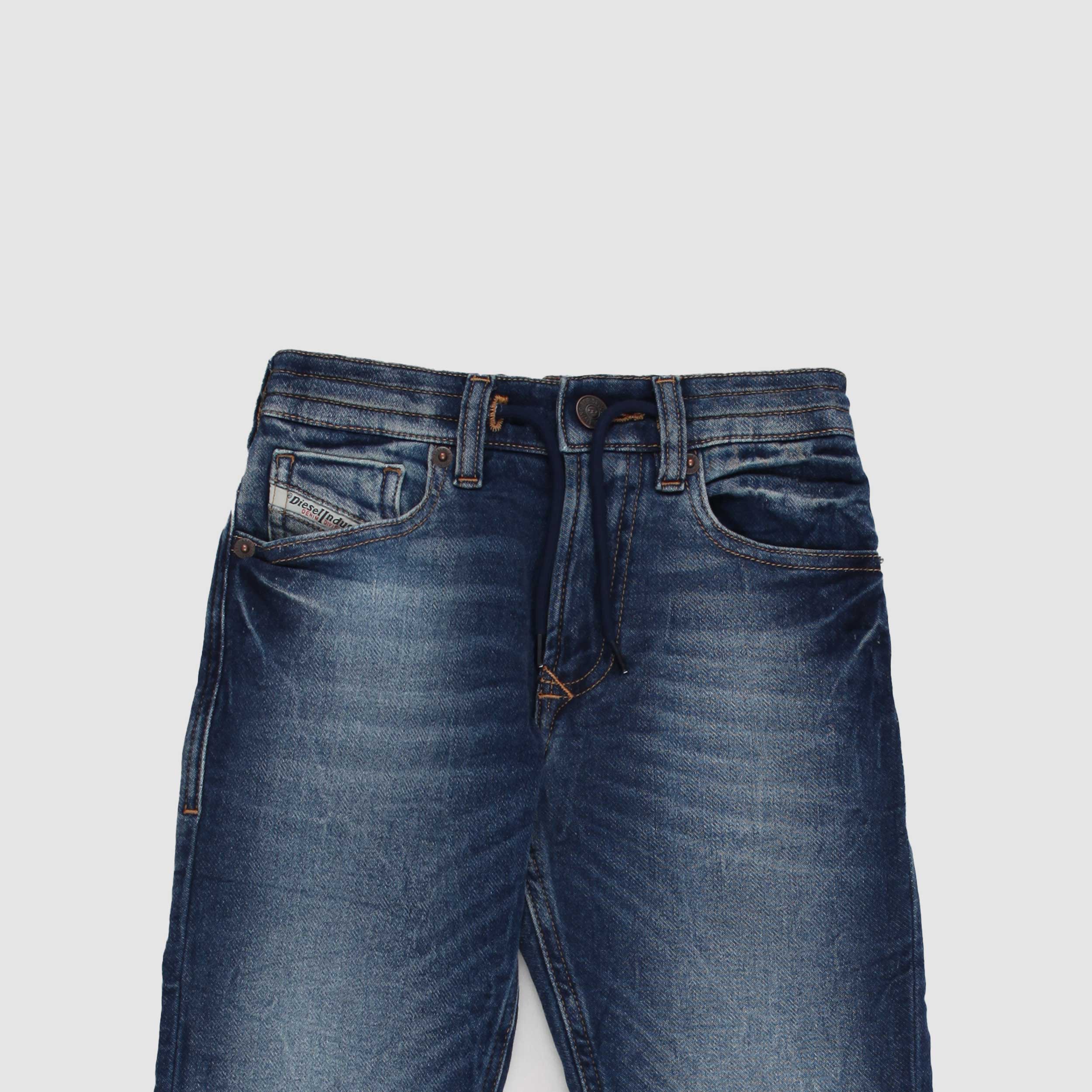 Five Pocket Blue Jeans with Elastic Waist for Boy by DIESEL