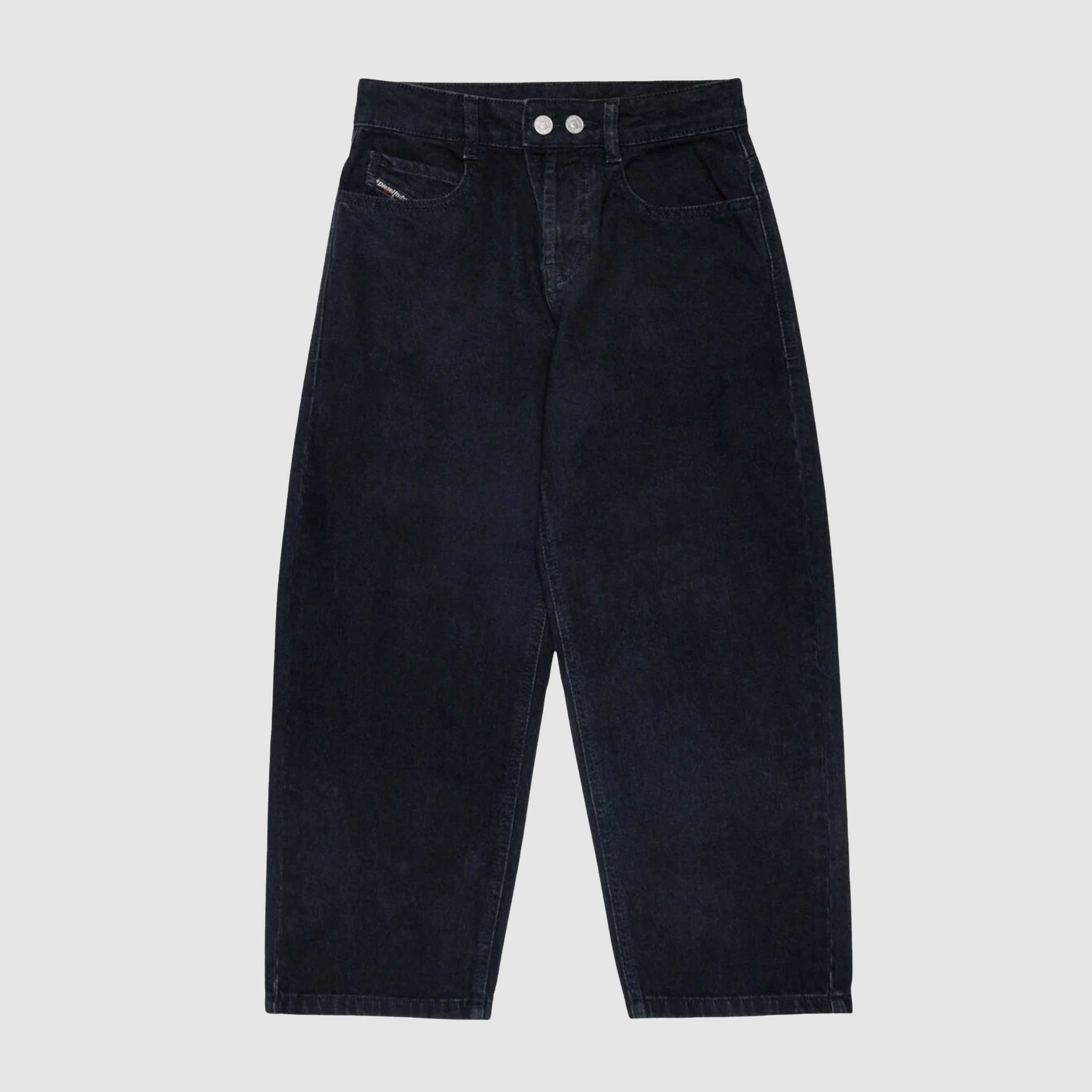 Jeans Black Wide Pattern for Boy Signed DIESEL