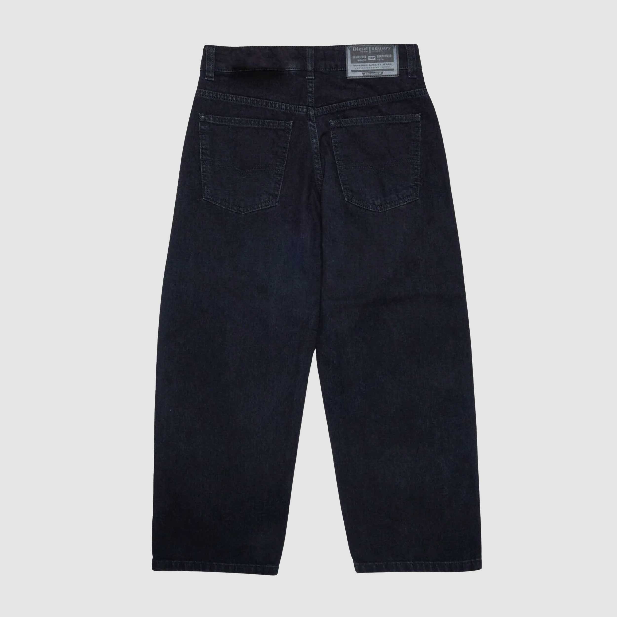 Jeans Black Wide Pattern for Boy Signed DIESEL