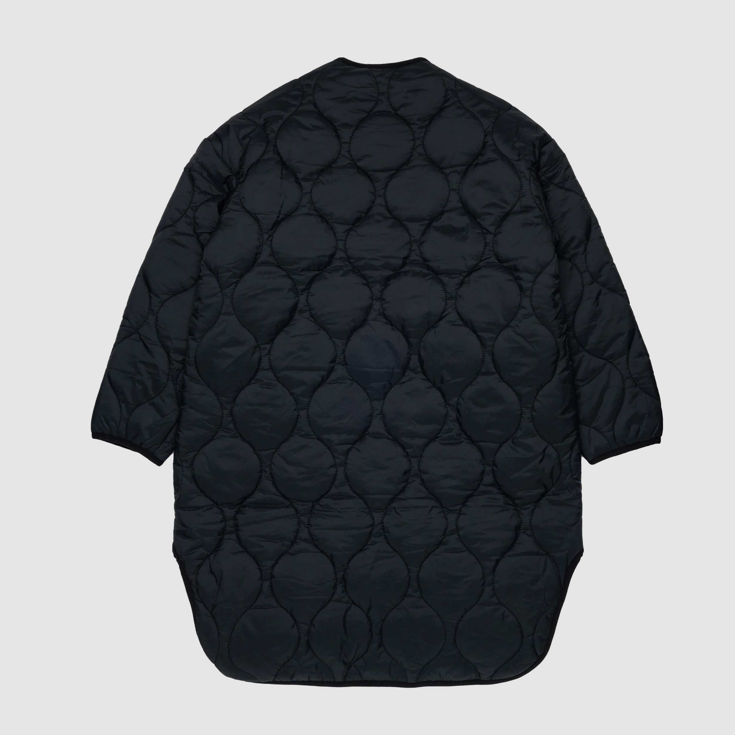 Piumino Nero Trapuntato con Logo Stampato By DIESEL