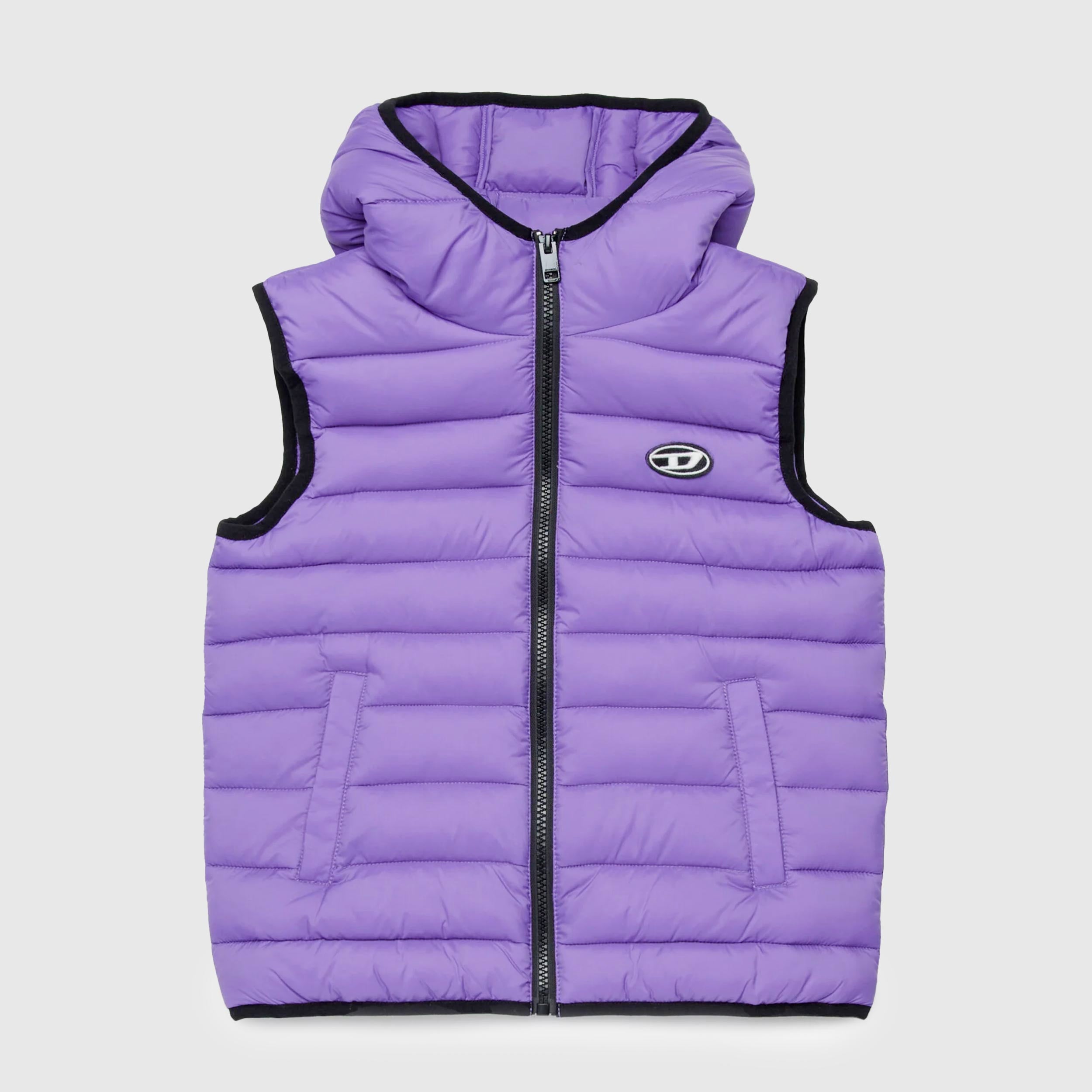 Smanicato Viola con Logo in Contrasto Firmato DIESEL