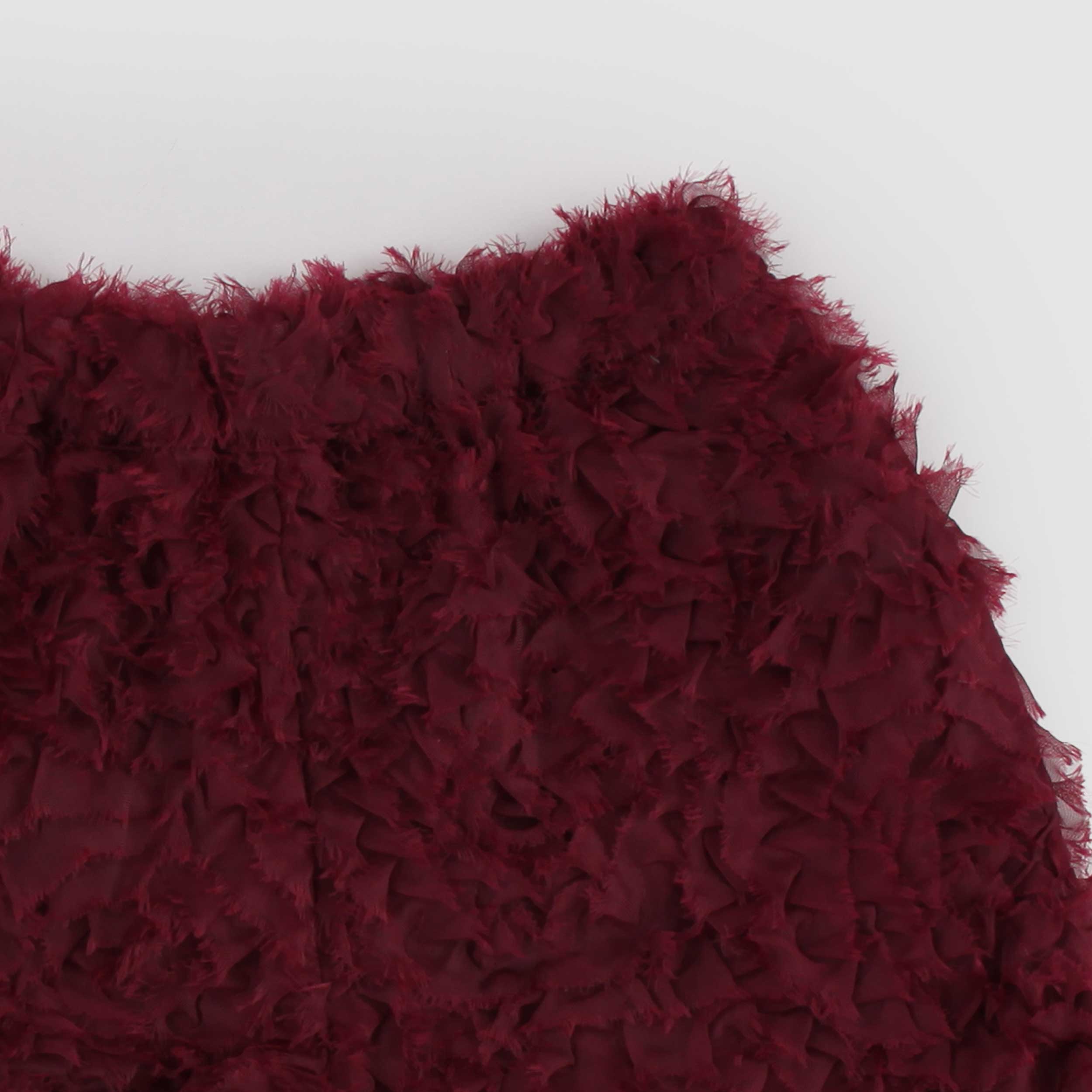 Shorts Bordeaux in Tulle in Relief for Girl Signed DOUUOD