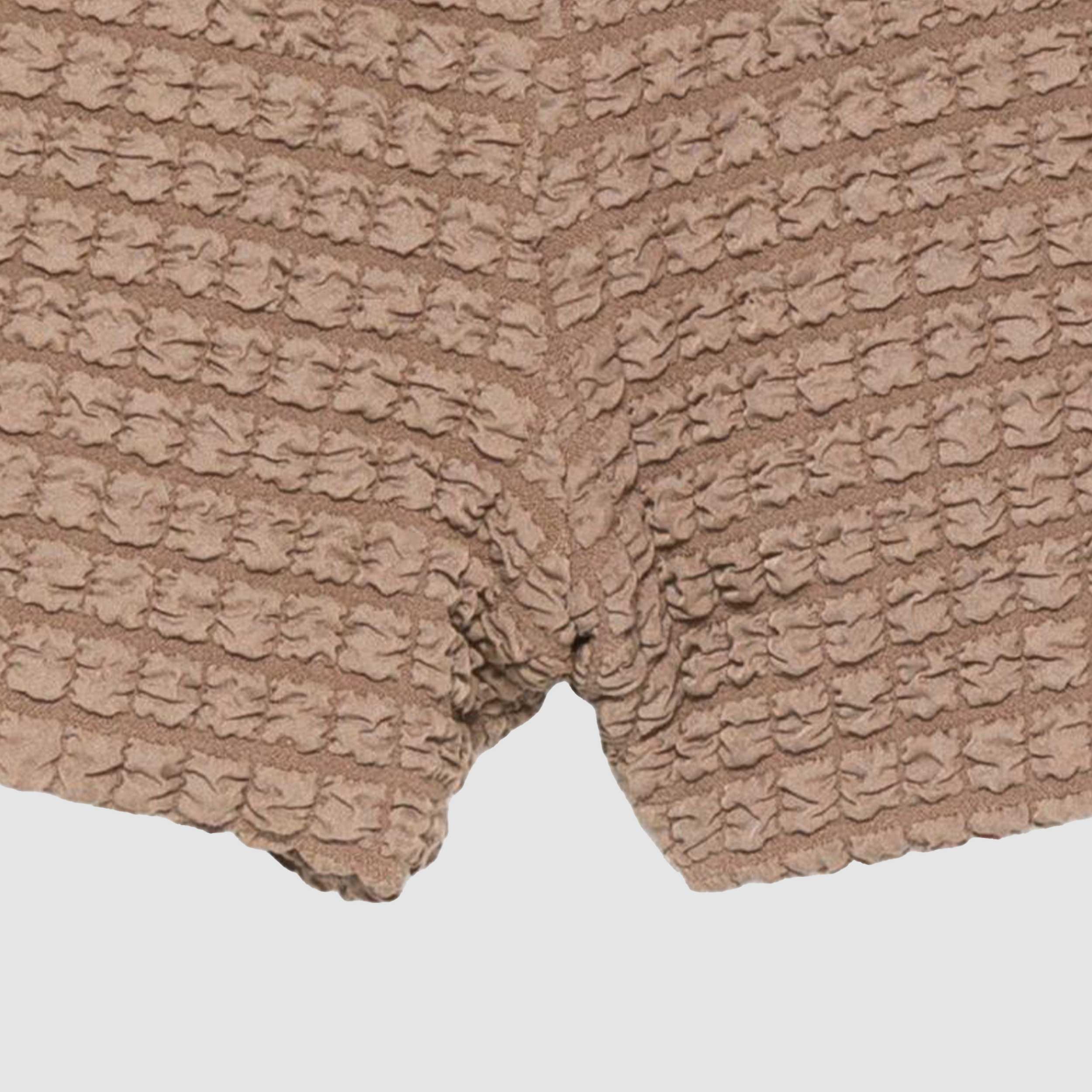 Shorts Marroni con Finitura Firmati DOUUOD