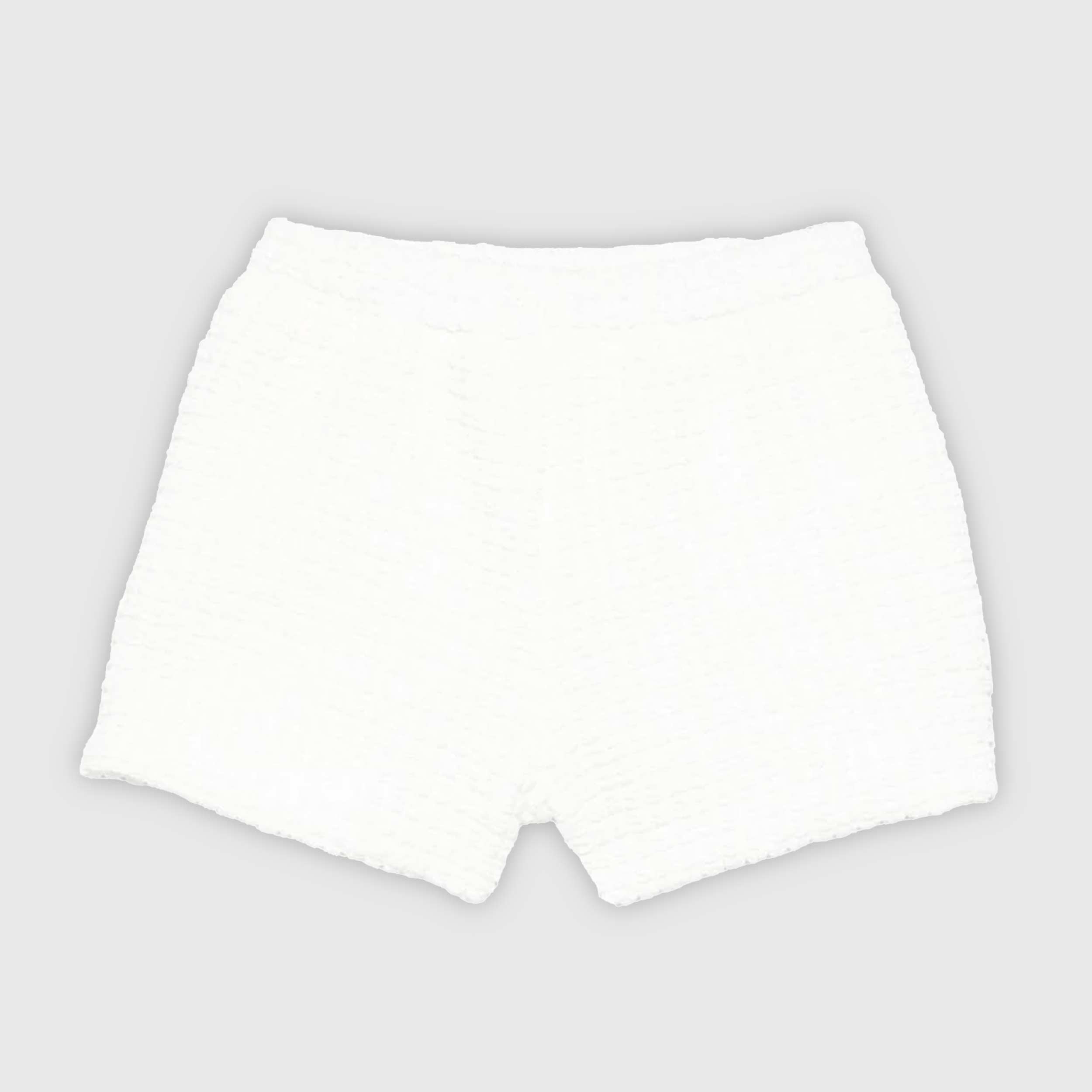 Shorts Bianchi con Finitura Firmati DOUUOD