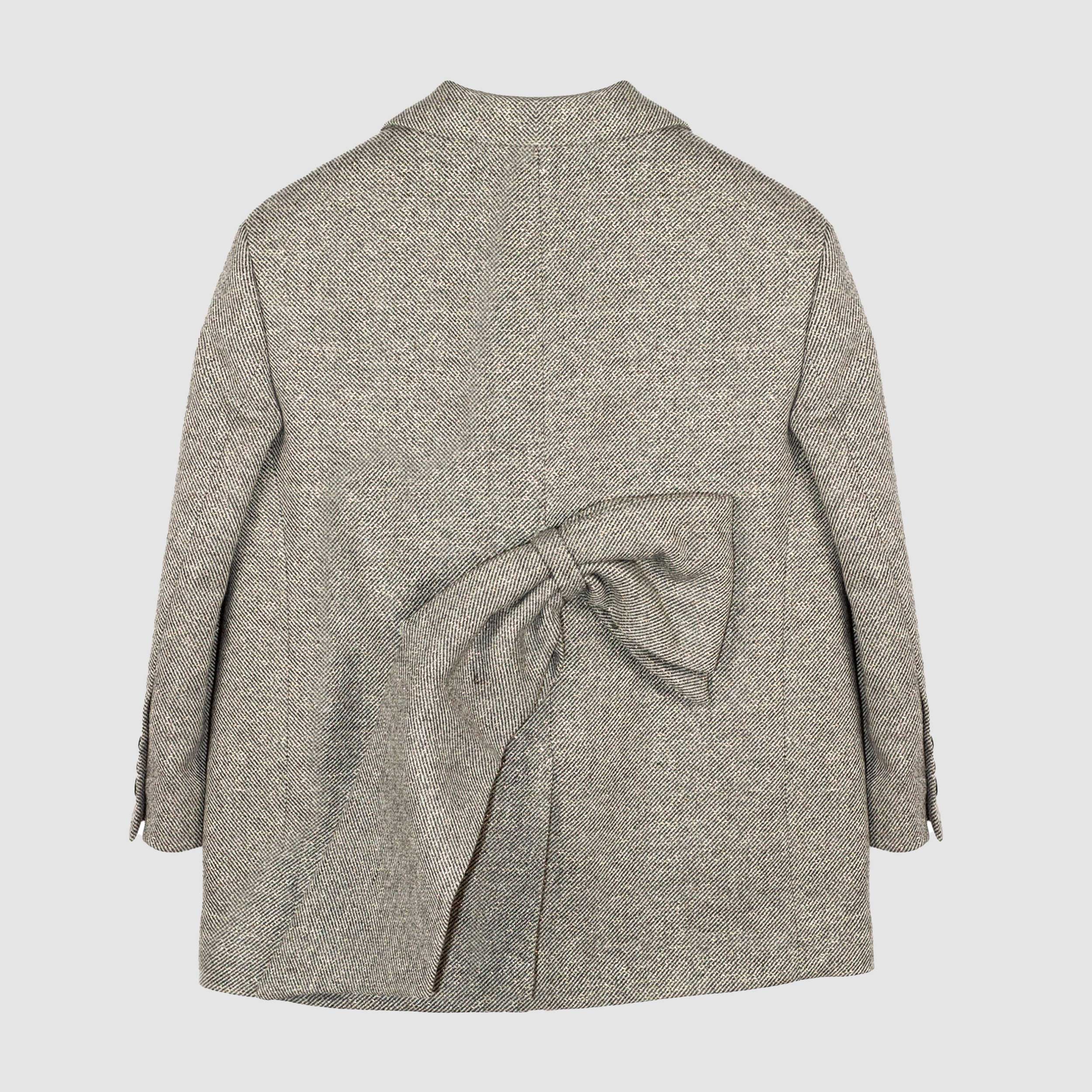 Blazer Grigio Effetto Melange Firmato DOUUOD