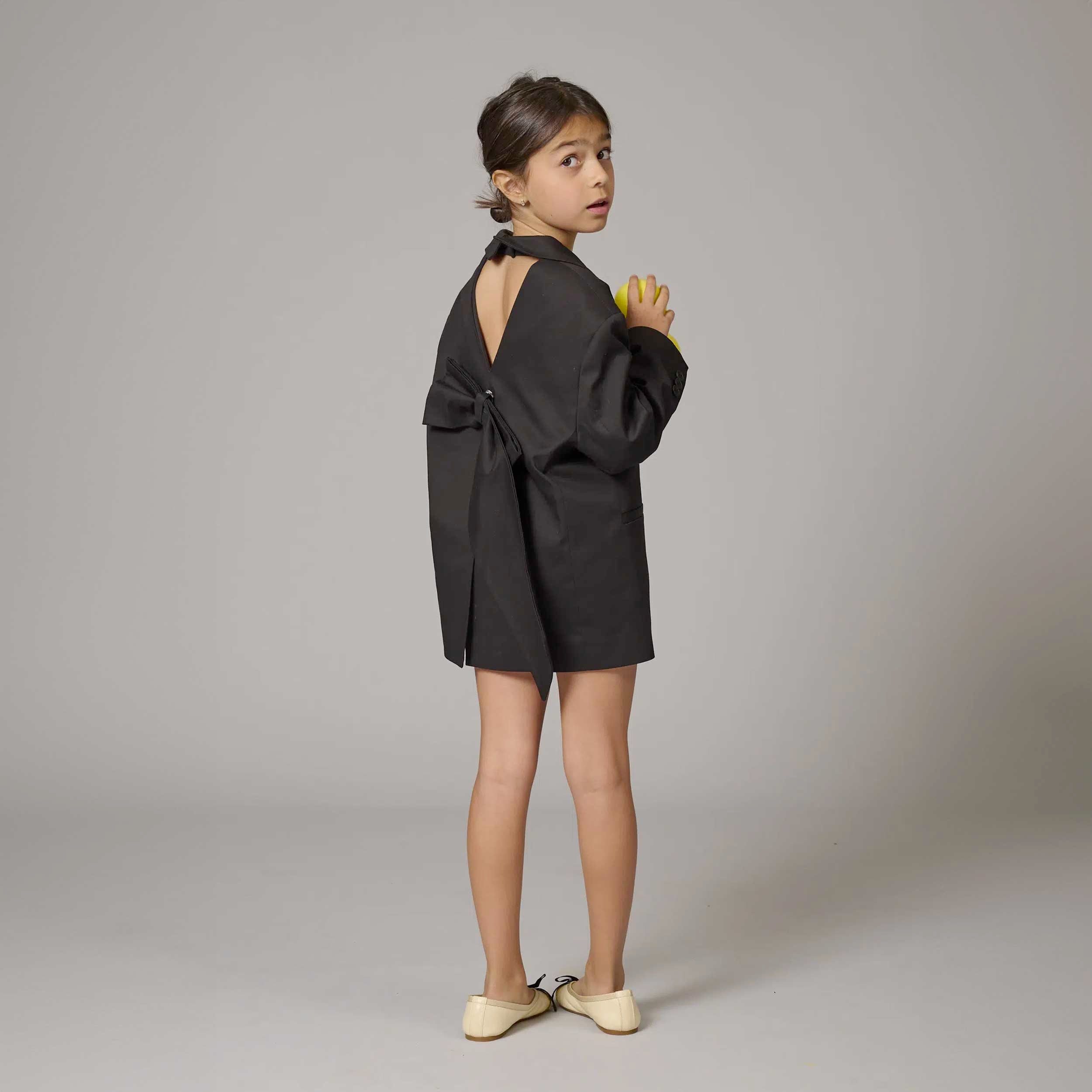 Black 3-Button Jacket by DOUUOD