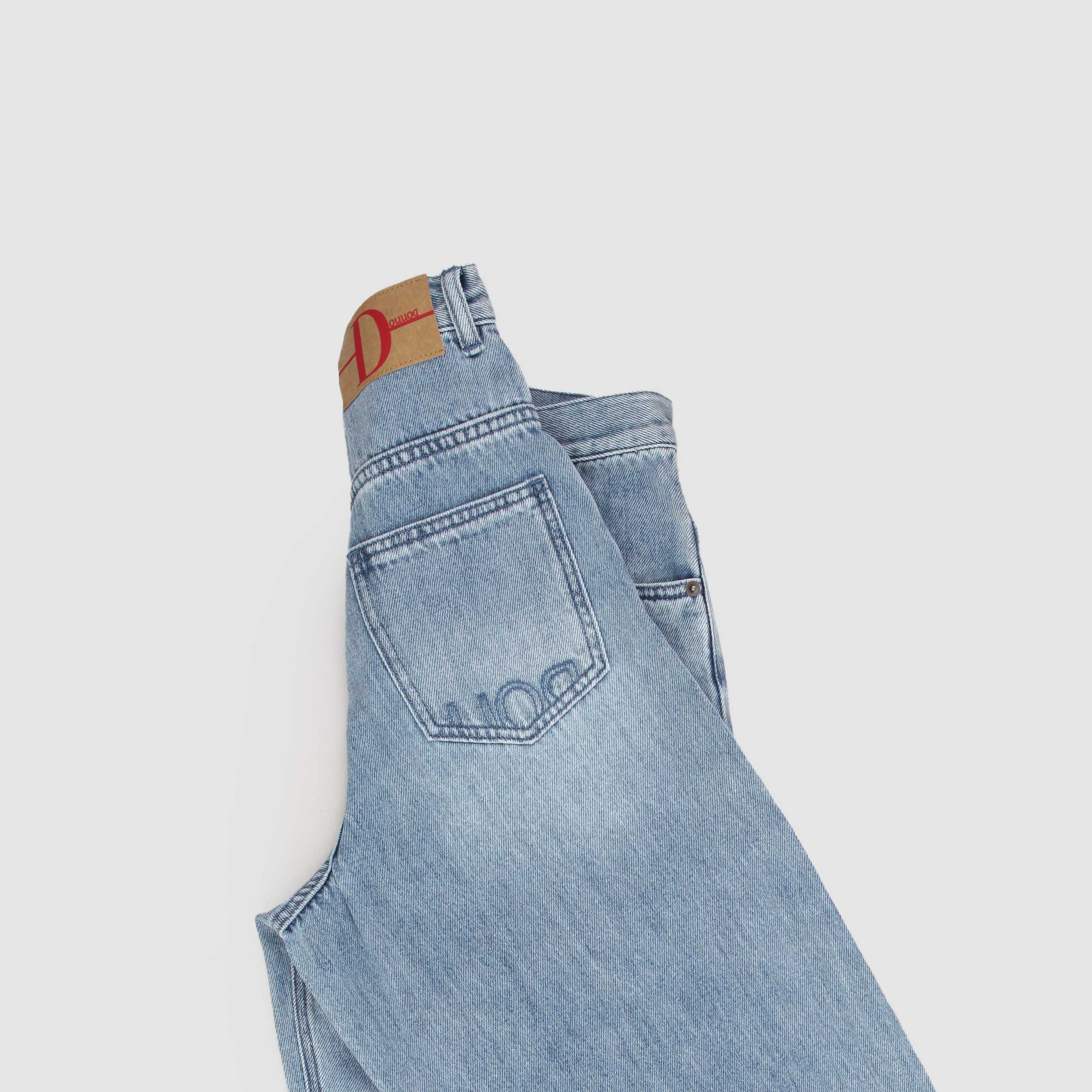 Denim Light Jeans 5 Pockets Model Largo By DOUUOD