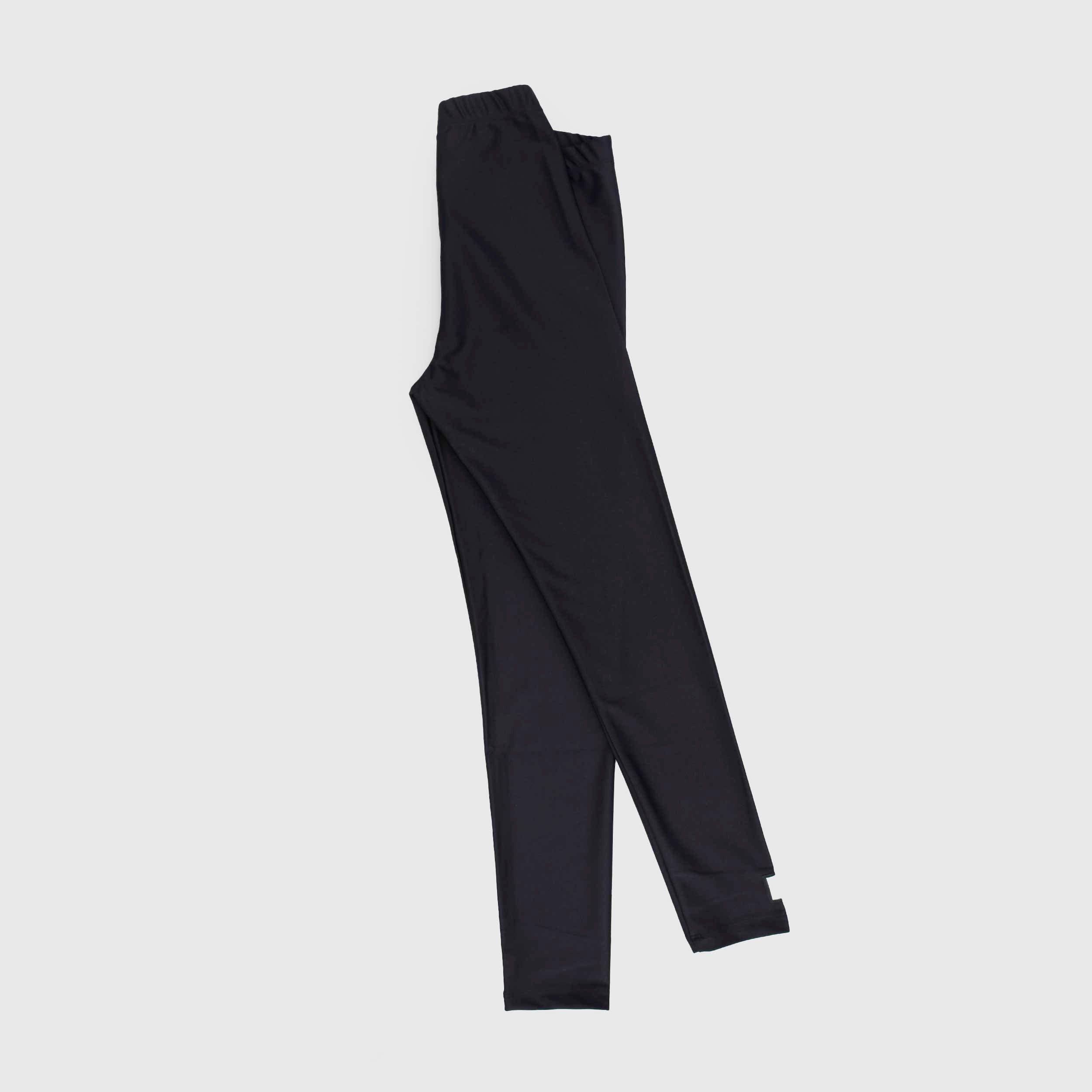 Leggings Nero in Tessuto Lucido Firmato DOUUOD