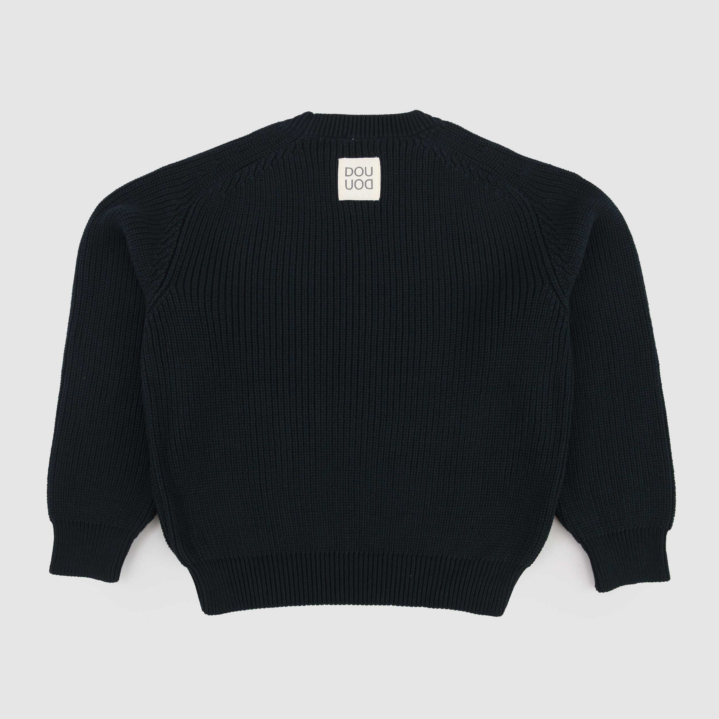 Maglioncino Color Blu con Targhetta Firmato DOUUOD