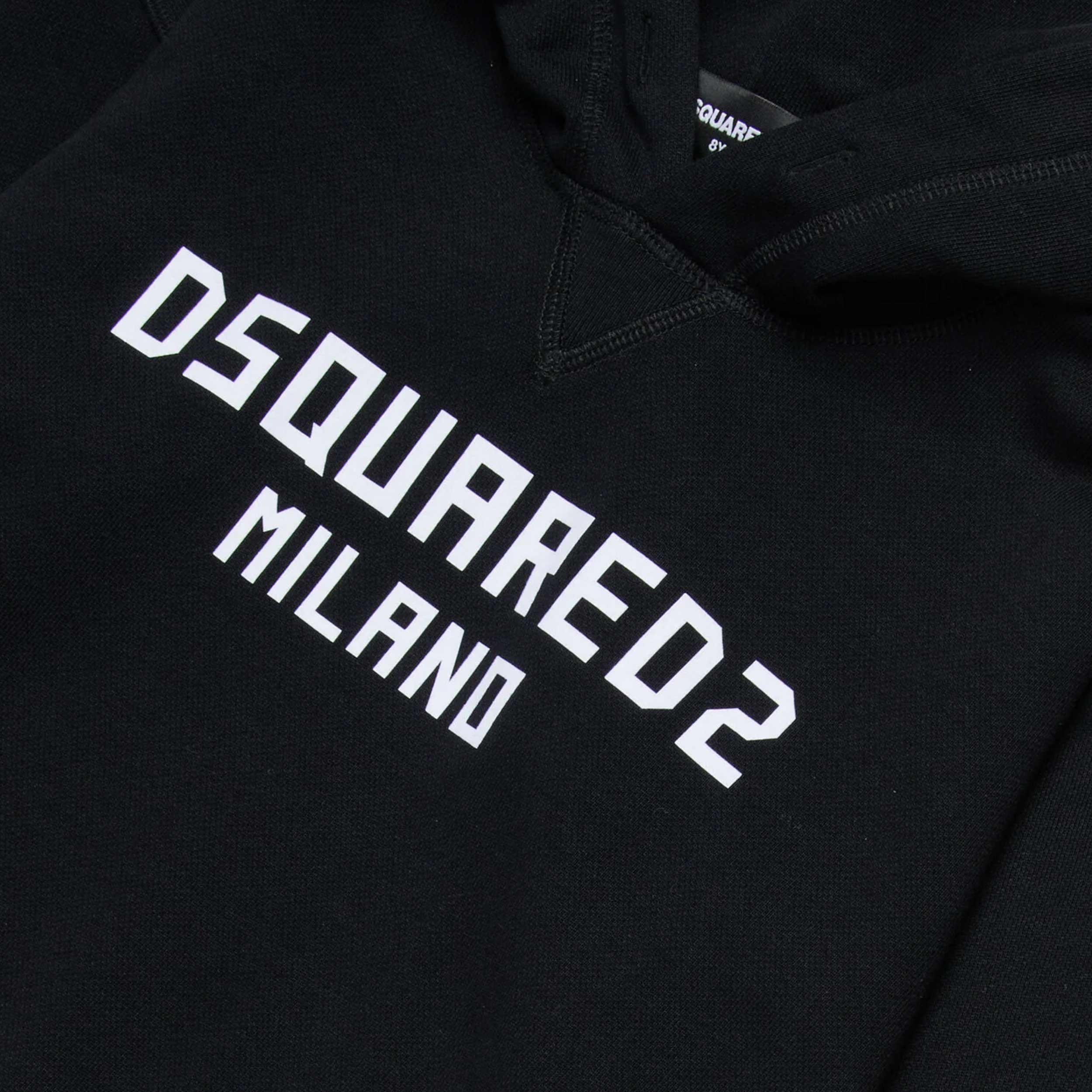 Felpa con Cappuccio e Logo Firmata DSQUARED2