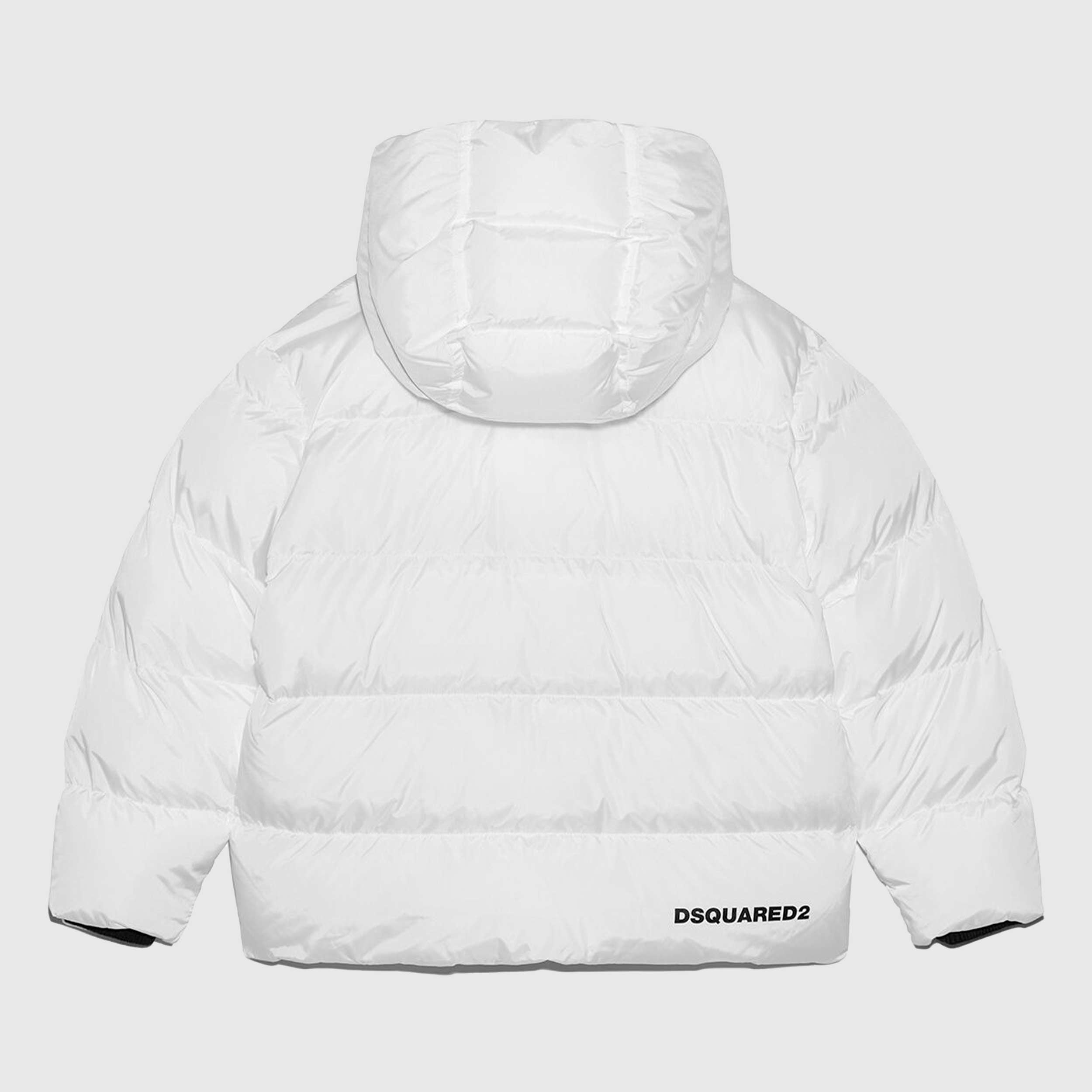 UNISEX WHITE JACKET WITH BLACK DETAILS
