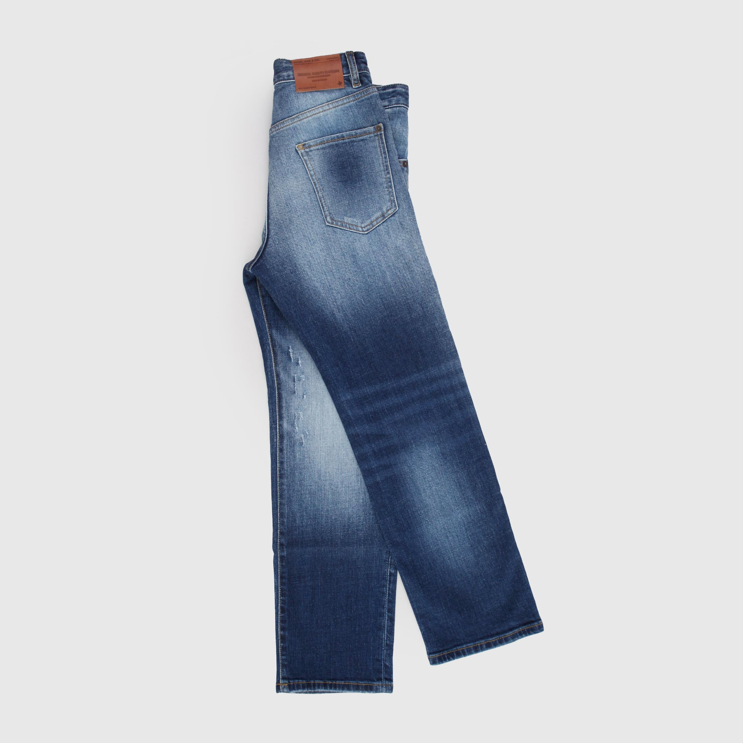 Jeans Cinque Tasche Slavato Modello Dritto By DSQUARED2