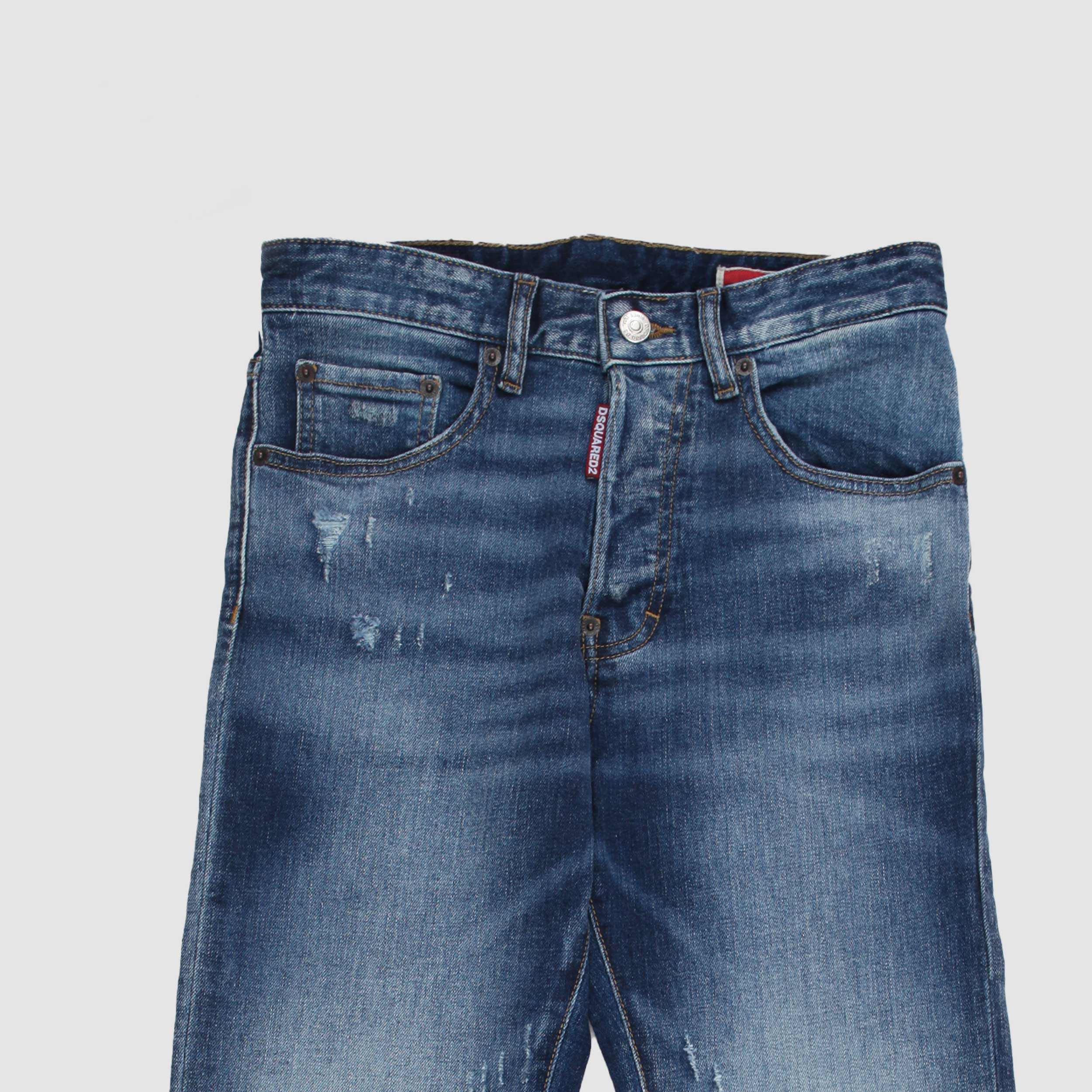 Jeans Cinque Tasche Slavato Modello Dritto By DSQUARED2