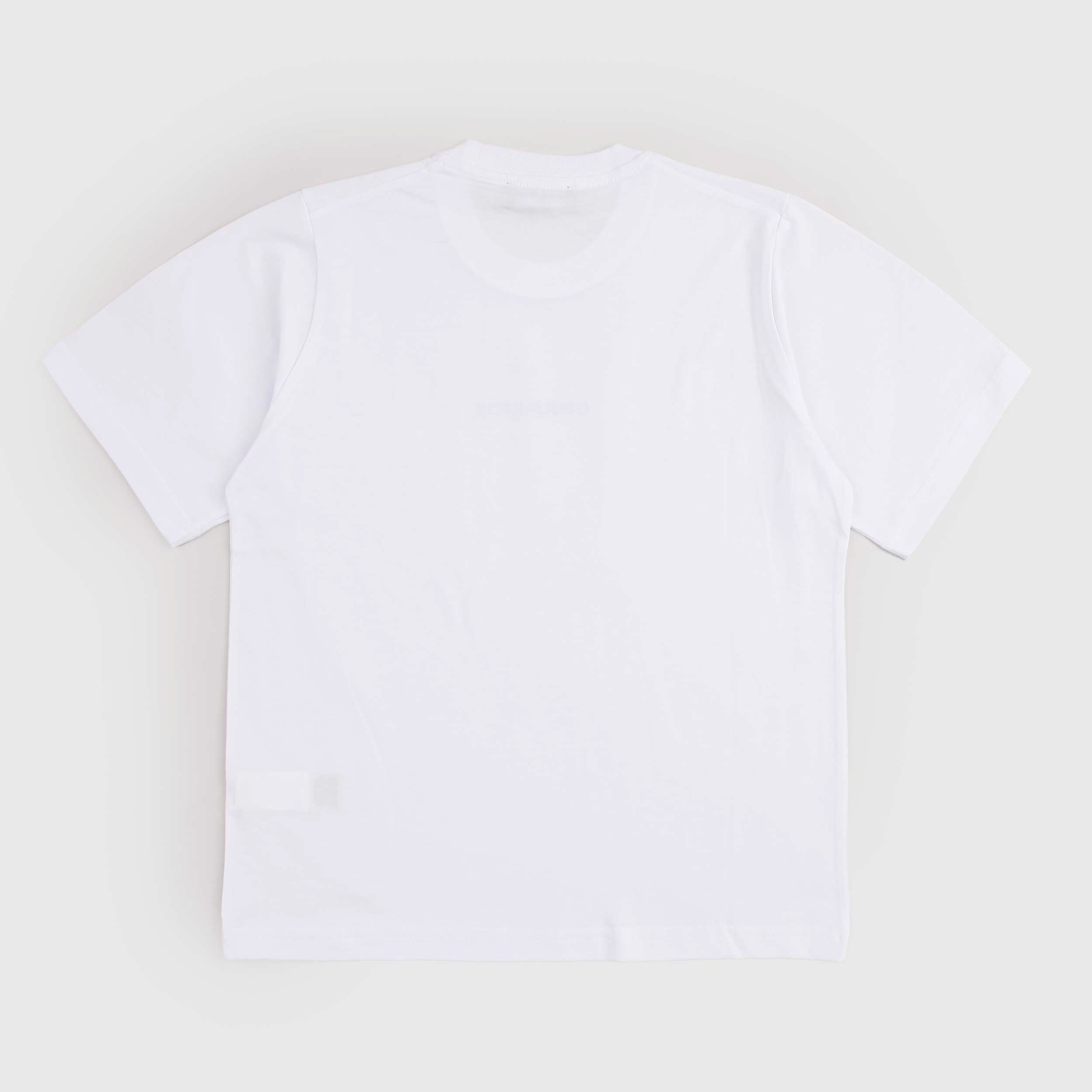 T-shirt Bianca Con Scritta In Contrasto Firmata DSQUARED2