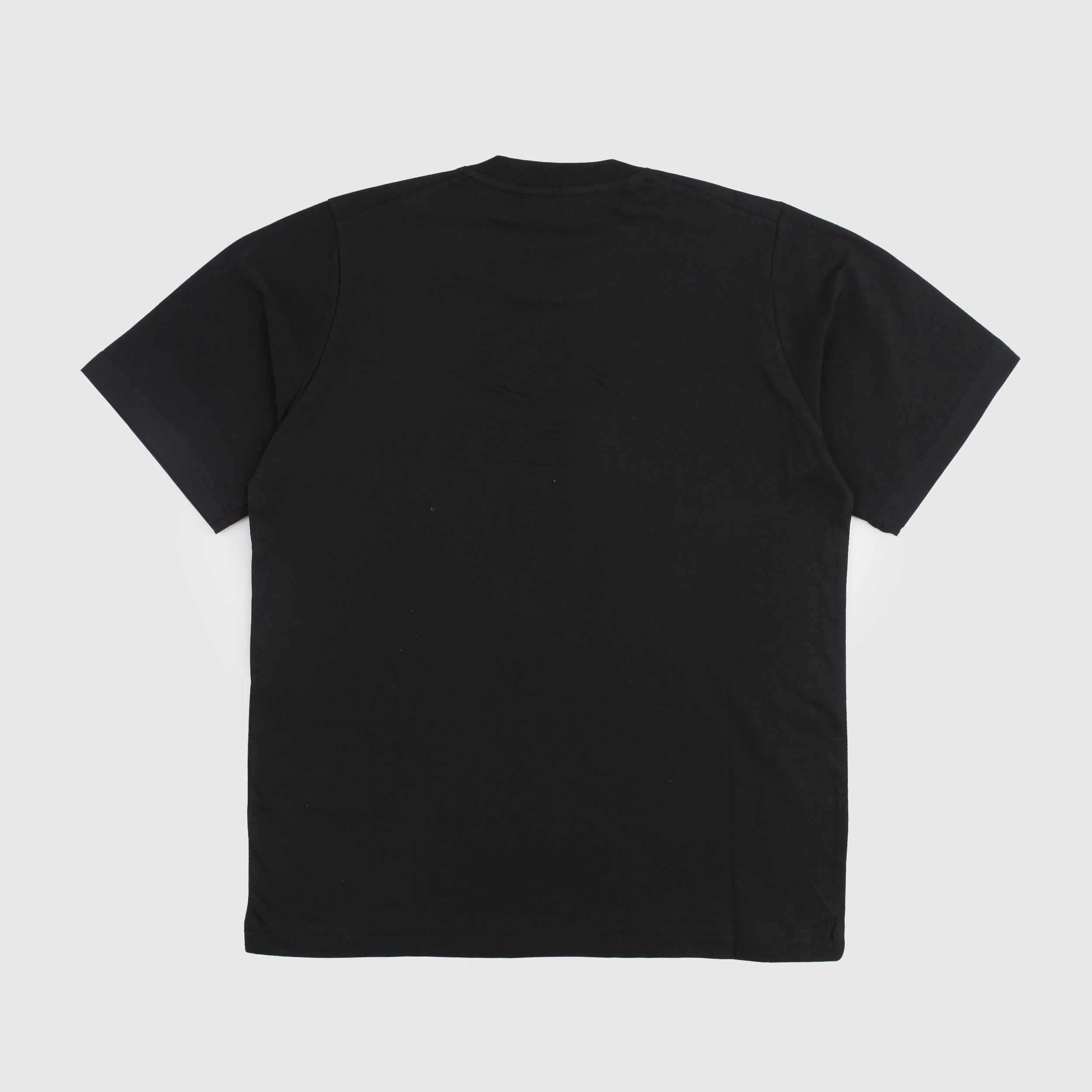 T-shirt Nera Con Logo In Contrasto Firmata DSQUARED2