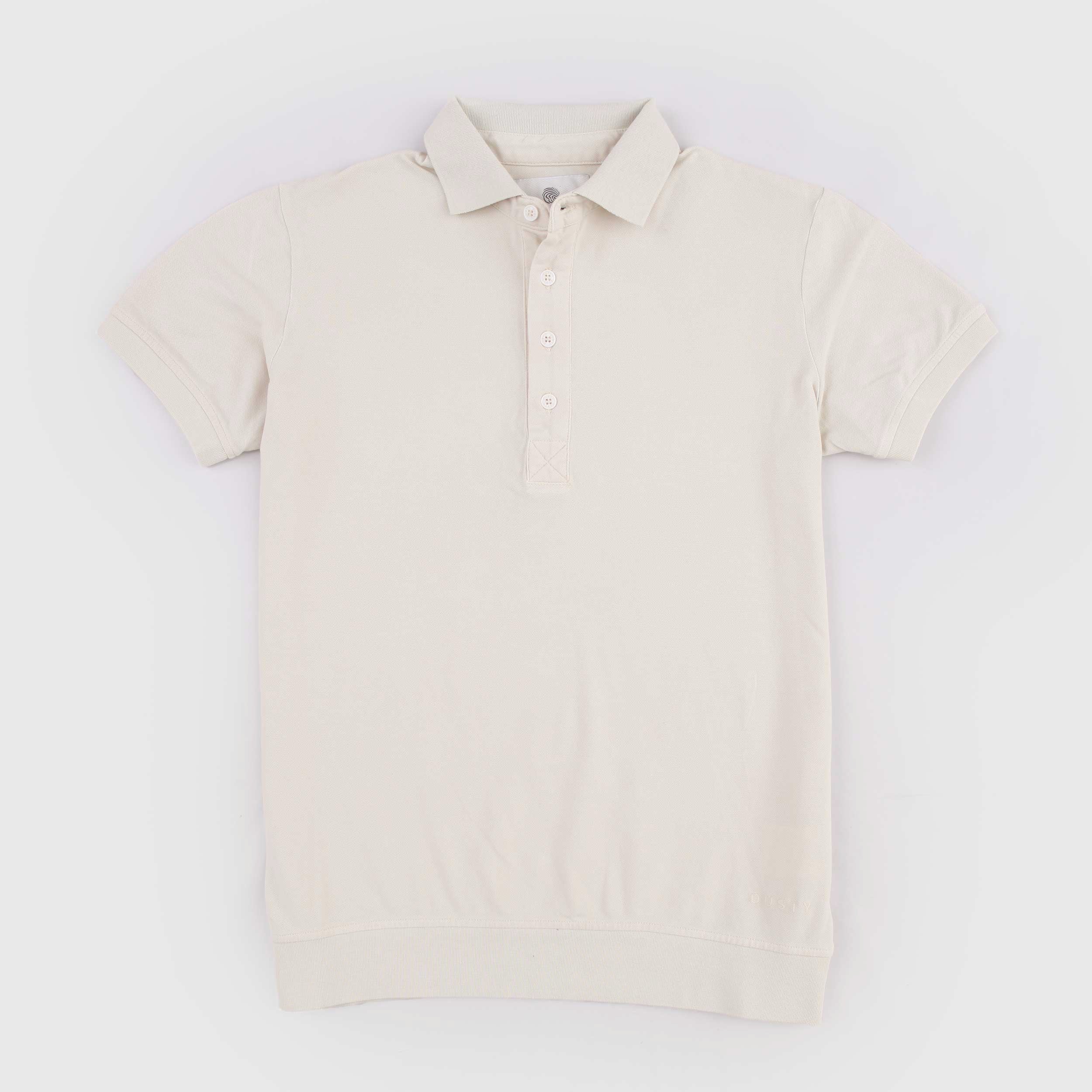 Polo Color Beige con Bottone Firmata DUSTY COLOR