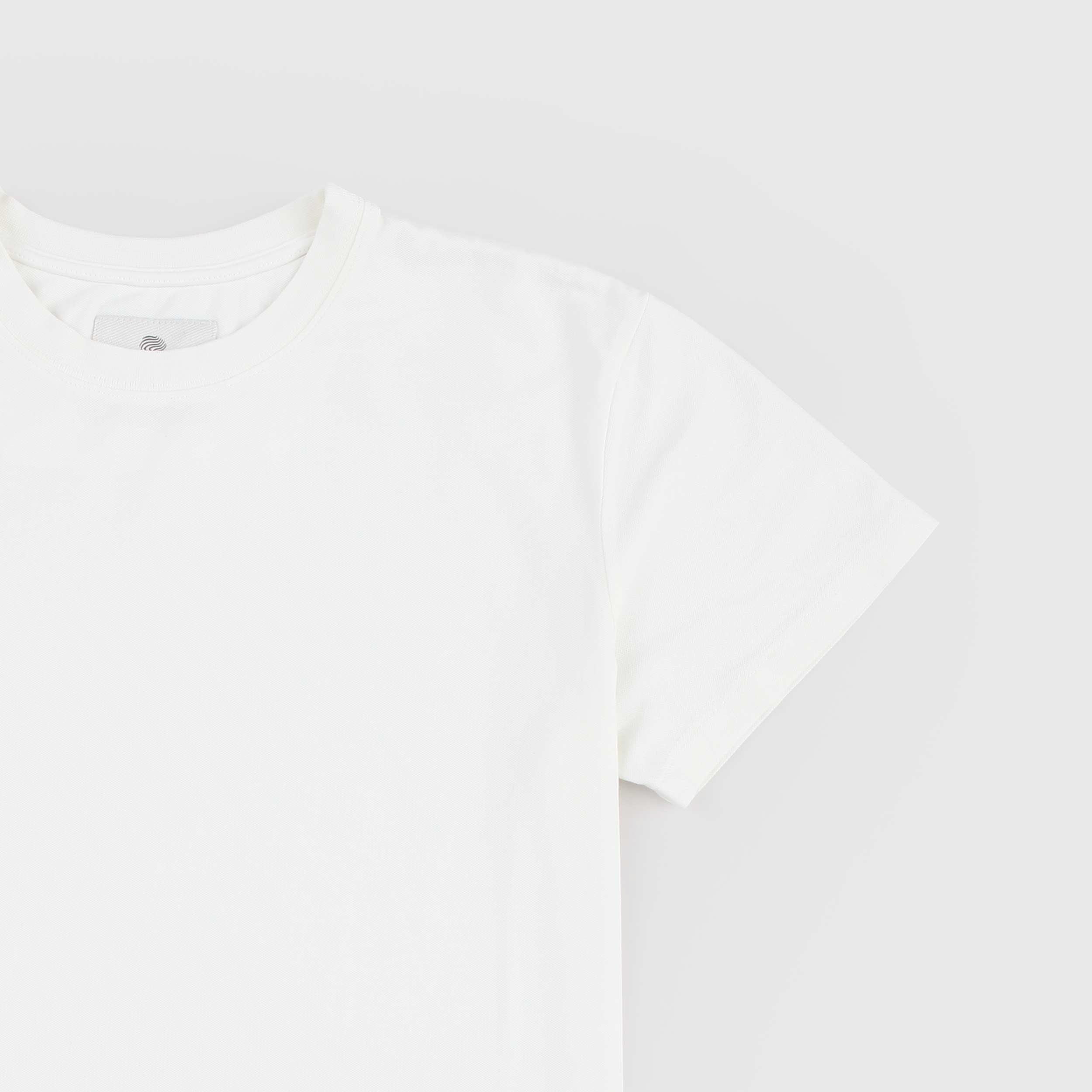 T-shirt Color Latte Tessuto Oxford Firmata DUSTY COLOR