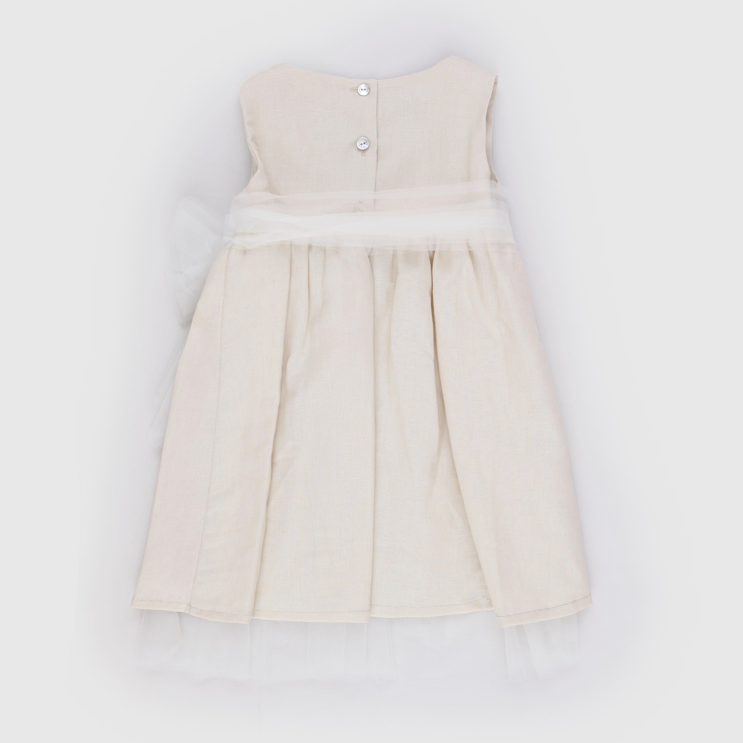 Abito Beige con Pieghe Firmato EMMA G STYLE