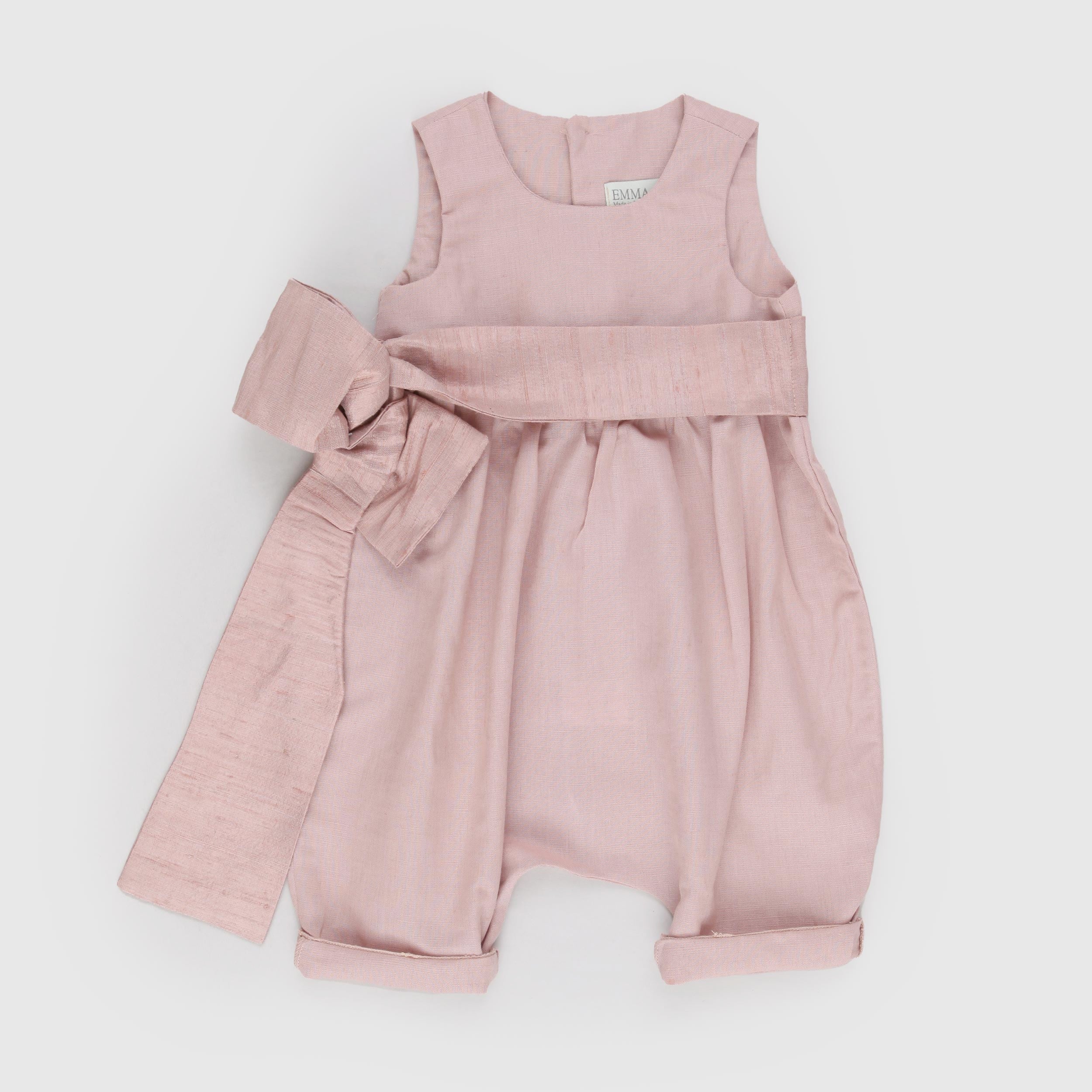 EMMA G STYLE Pink Romper with Cuff