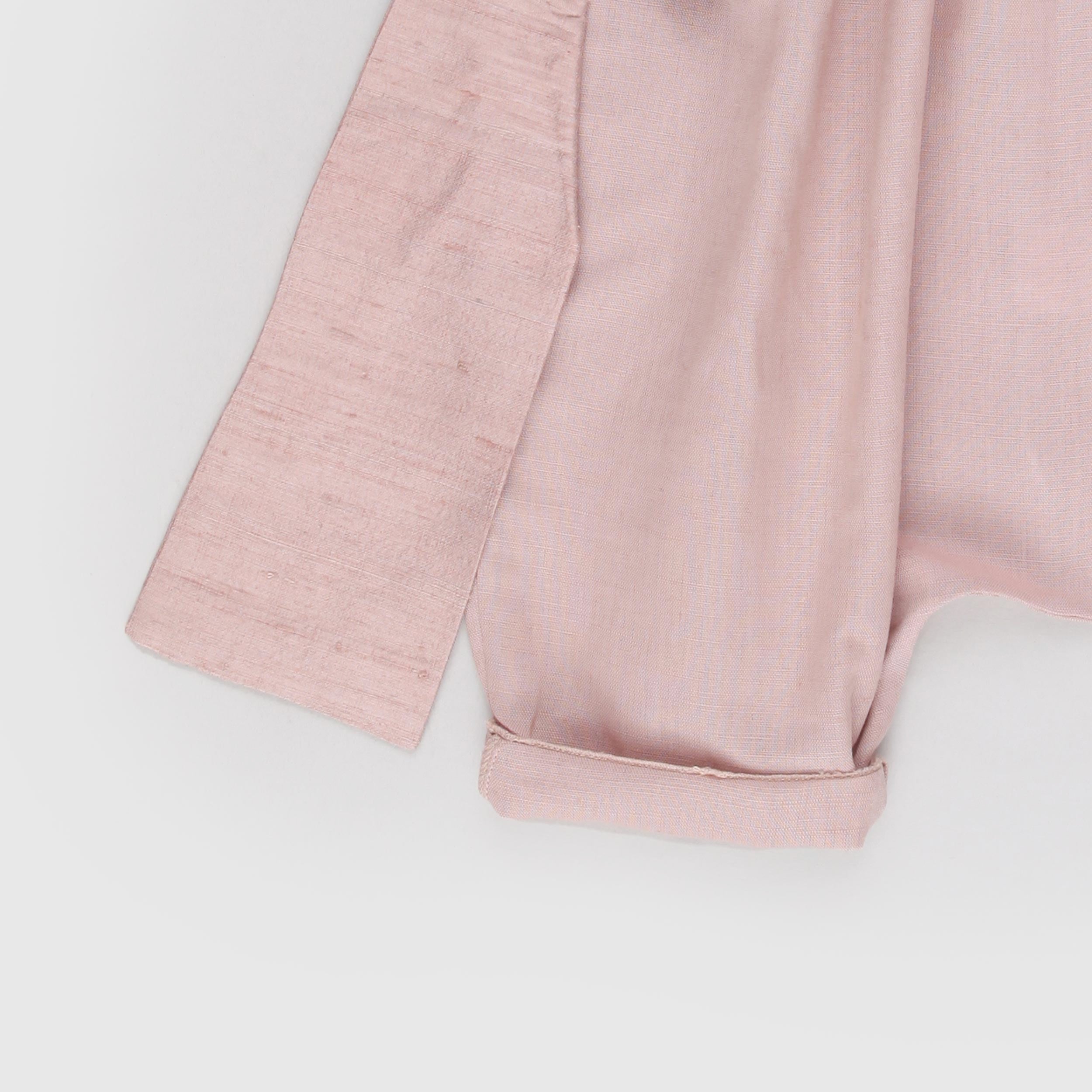 EMMA G STYLE Pink Romper with Cuff