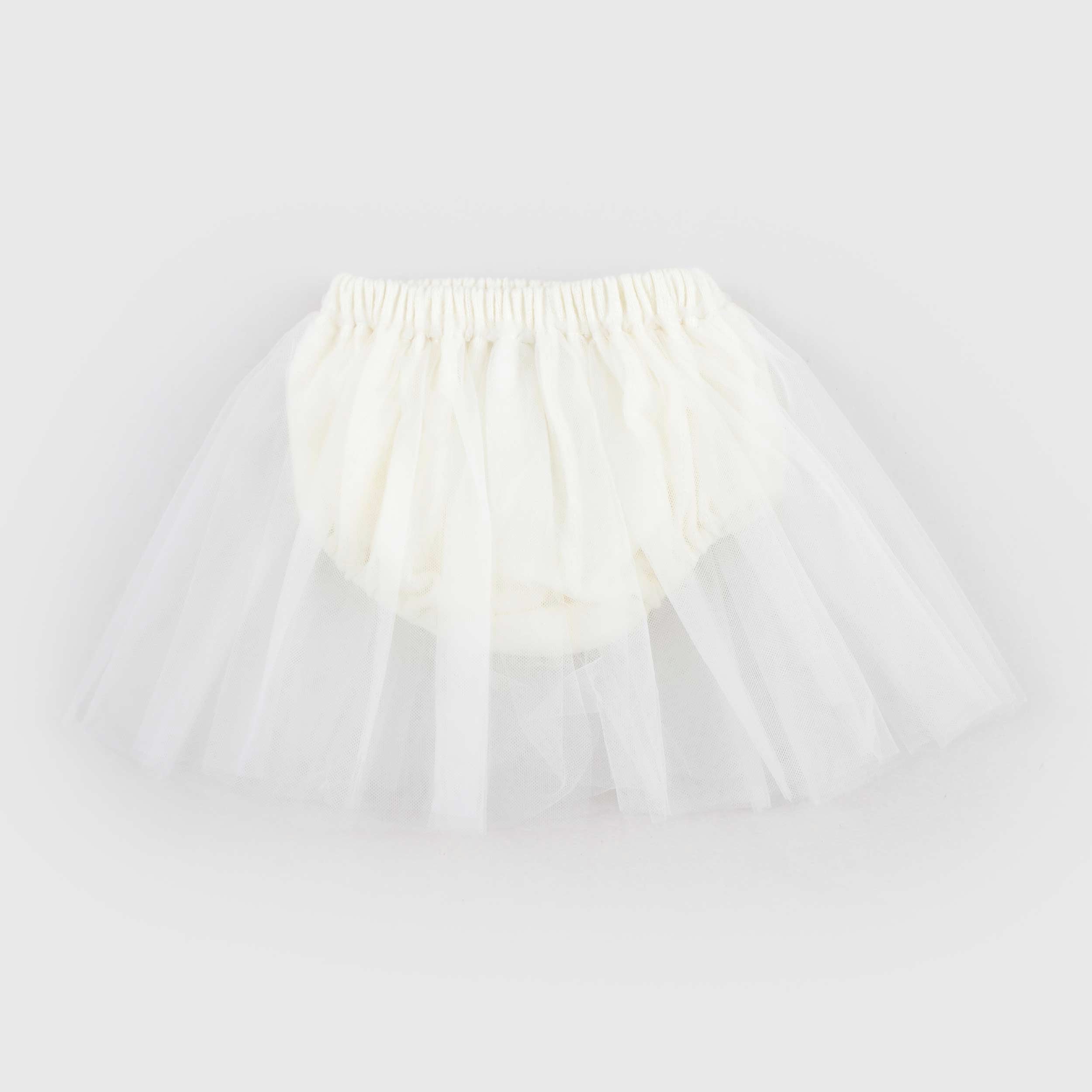 Culotte Latte in Tulle e Cotone per Neonata by EMMA G STYLE