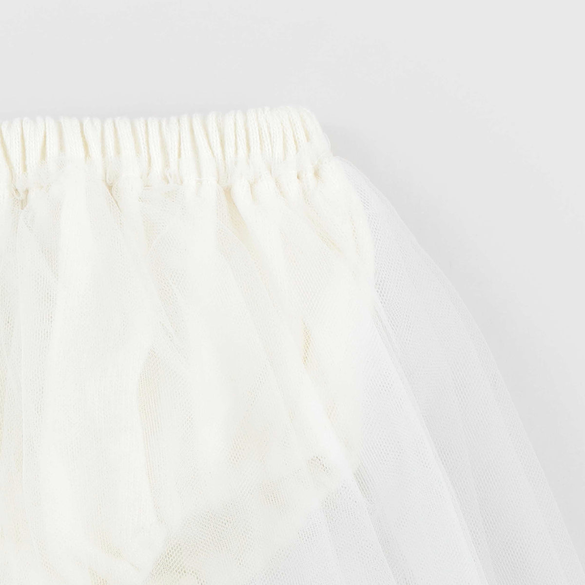 Culotte Latte in Tulle e Cotone per Neonata by EMMA G STYLE