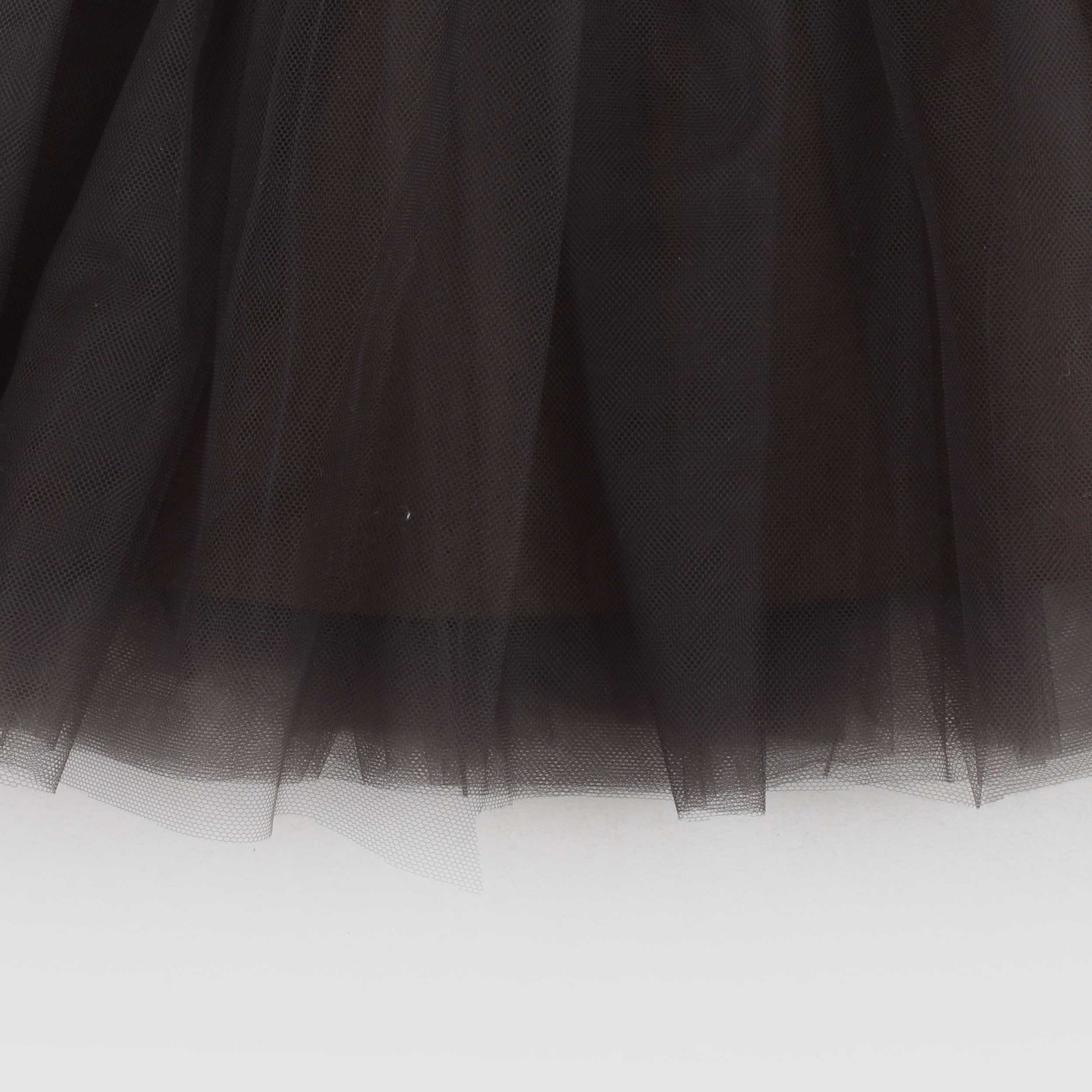 Brown Tulle and Cotton Skirt for Girls by EMMA G STYLE