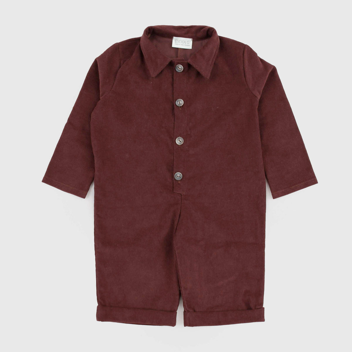 Emma G Style Cocoa Collar Tracksuit for Newborns
