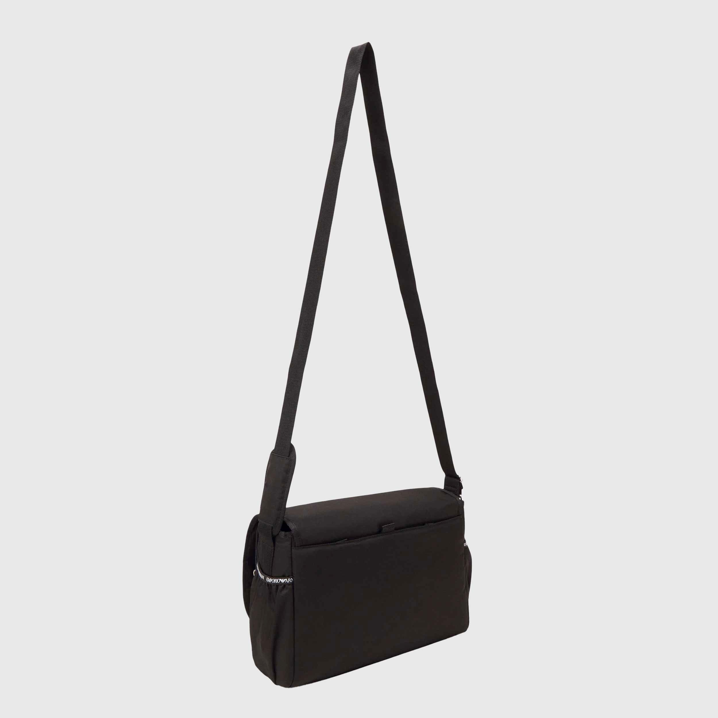 Borsa Fasciatoio Nera con Logo Firmata ARMANI JUNIOR