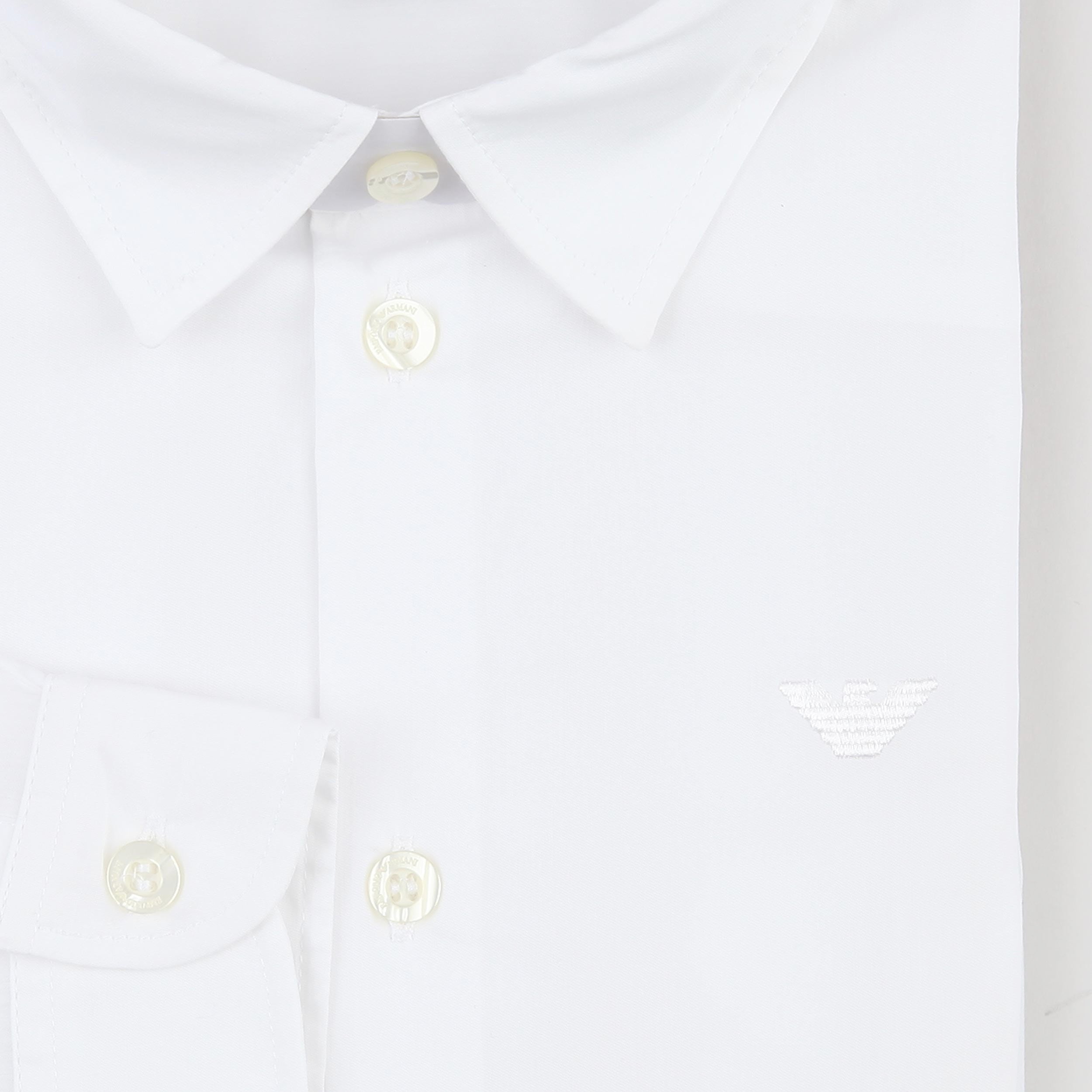 Camicia Bianca con Bottoni in Madreperla Firmata ARMANI JUNIOR