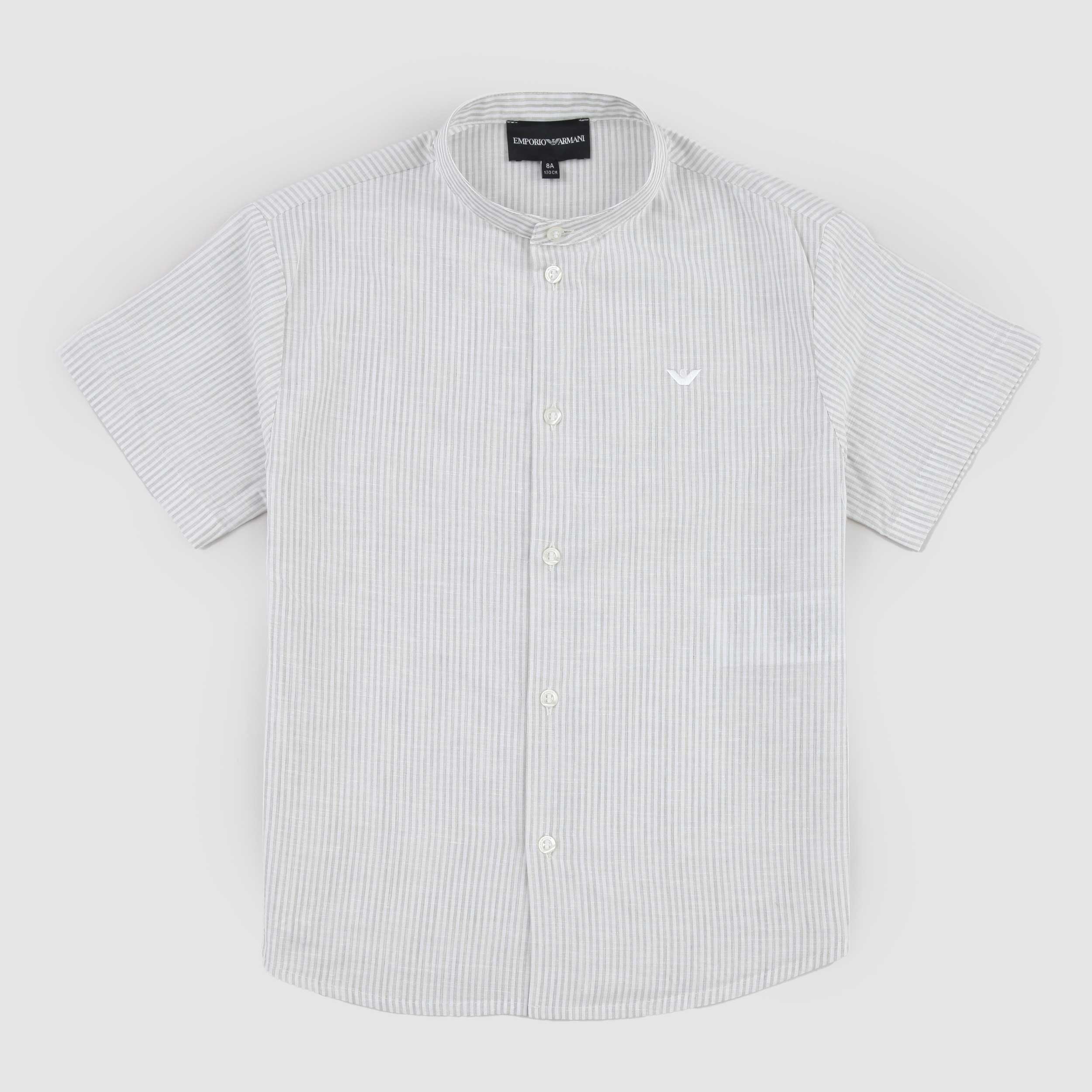 Camicia con Colletto alla Coreana Firmata ARMANI JUNIOR